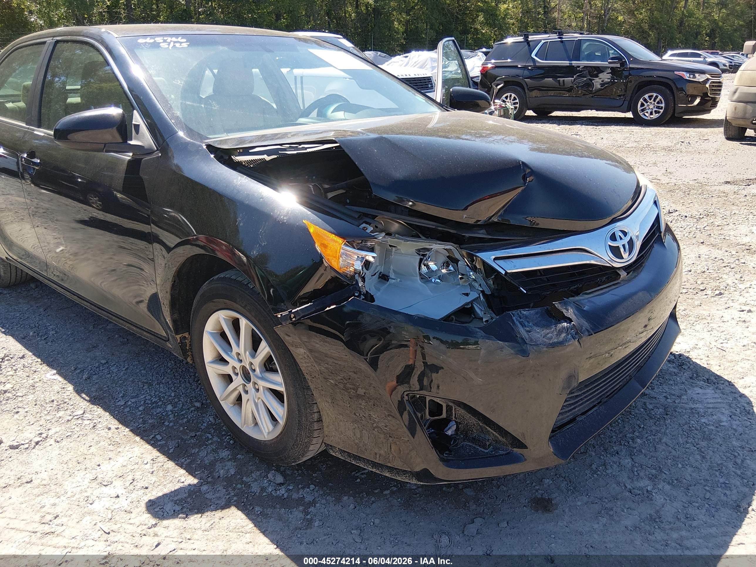 2012 Toyota Camry Le Black vin: 4T1BF1FK2CU065706