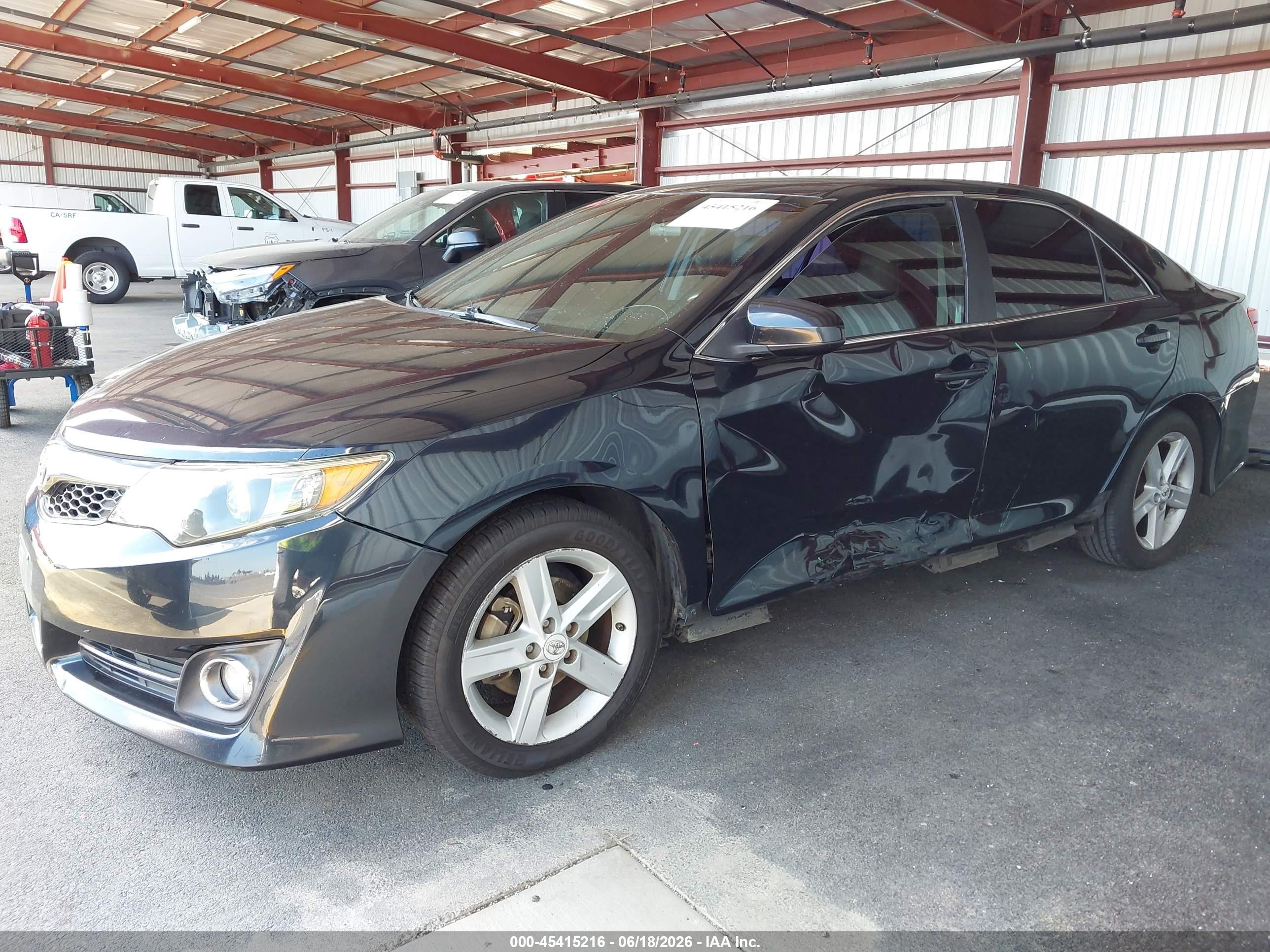 2012 Toyota Camry Se Black vin: 4T1BF1FK2CU079122