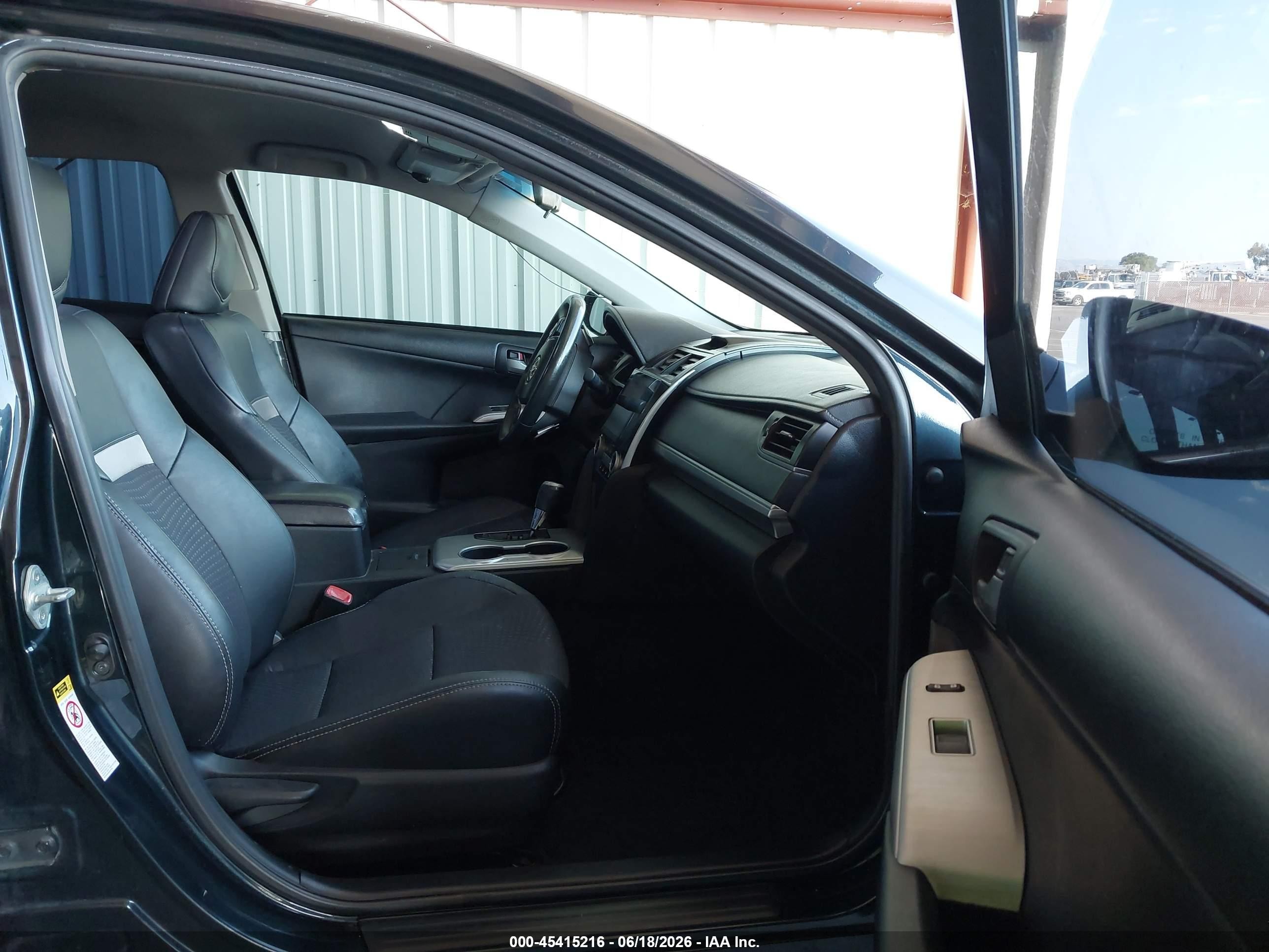2012 Toyota Camry Se Black vin: 4T1BF1FK2CU079122