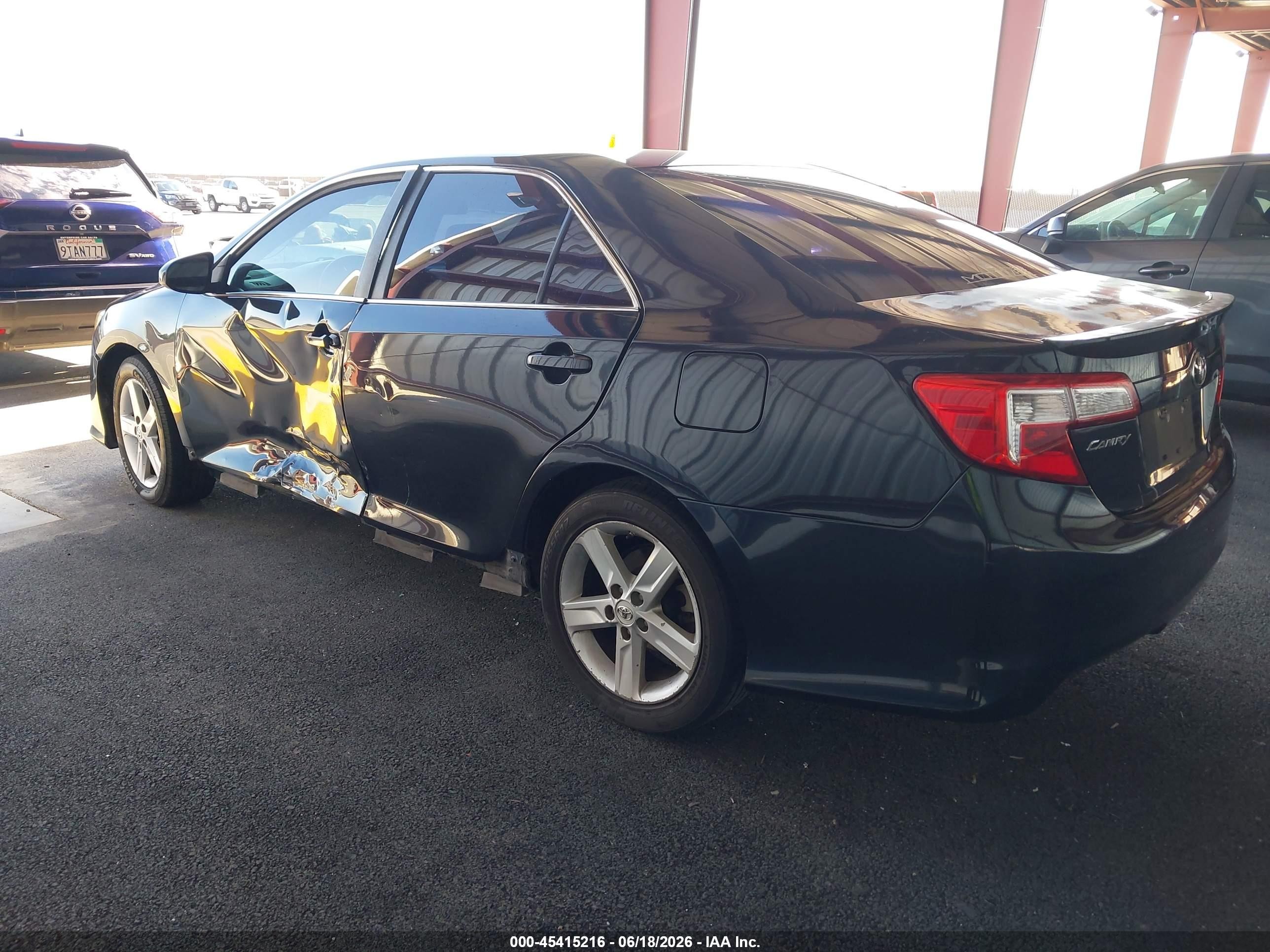 2012 Toyota Camry Se Black vin: 4T1BF1FK2CU079122