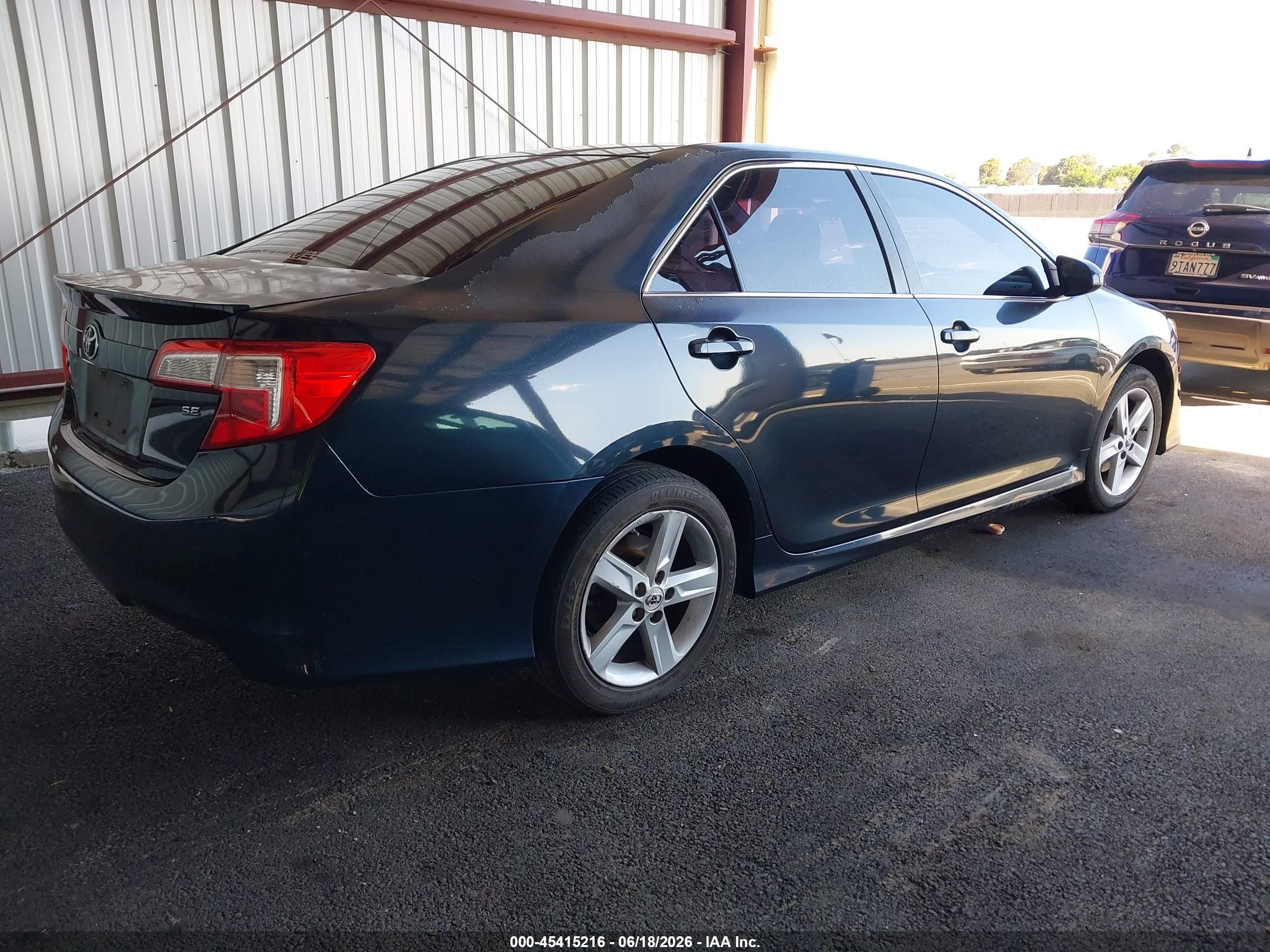 2012 Toyota Camry Se Black vin: 4T1BF1FK2CU079122