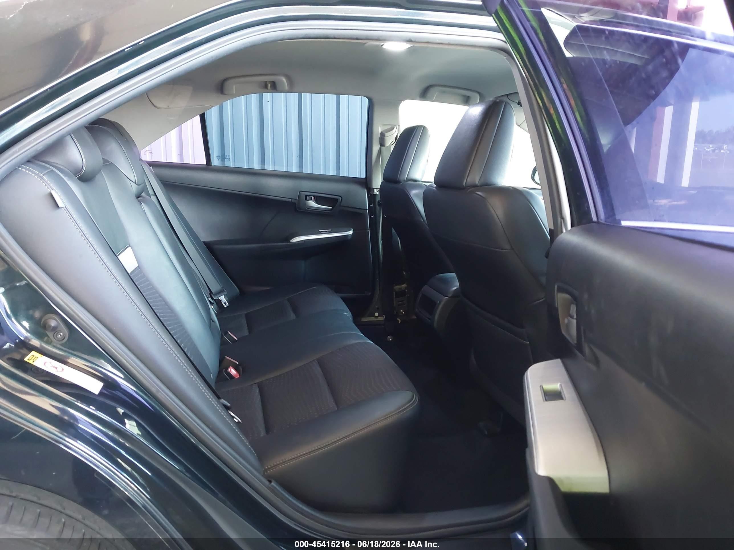 2012 Toyota Camry Se Black vin: 4T1BF1FK2CU079122