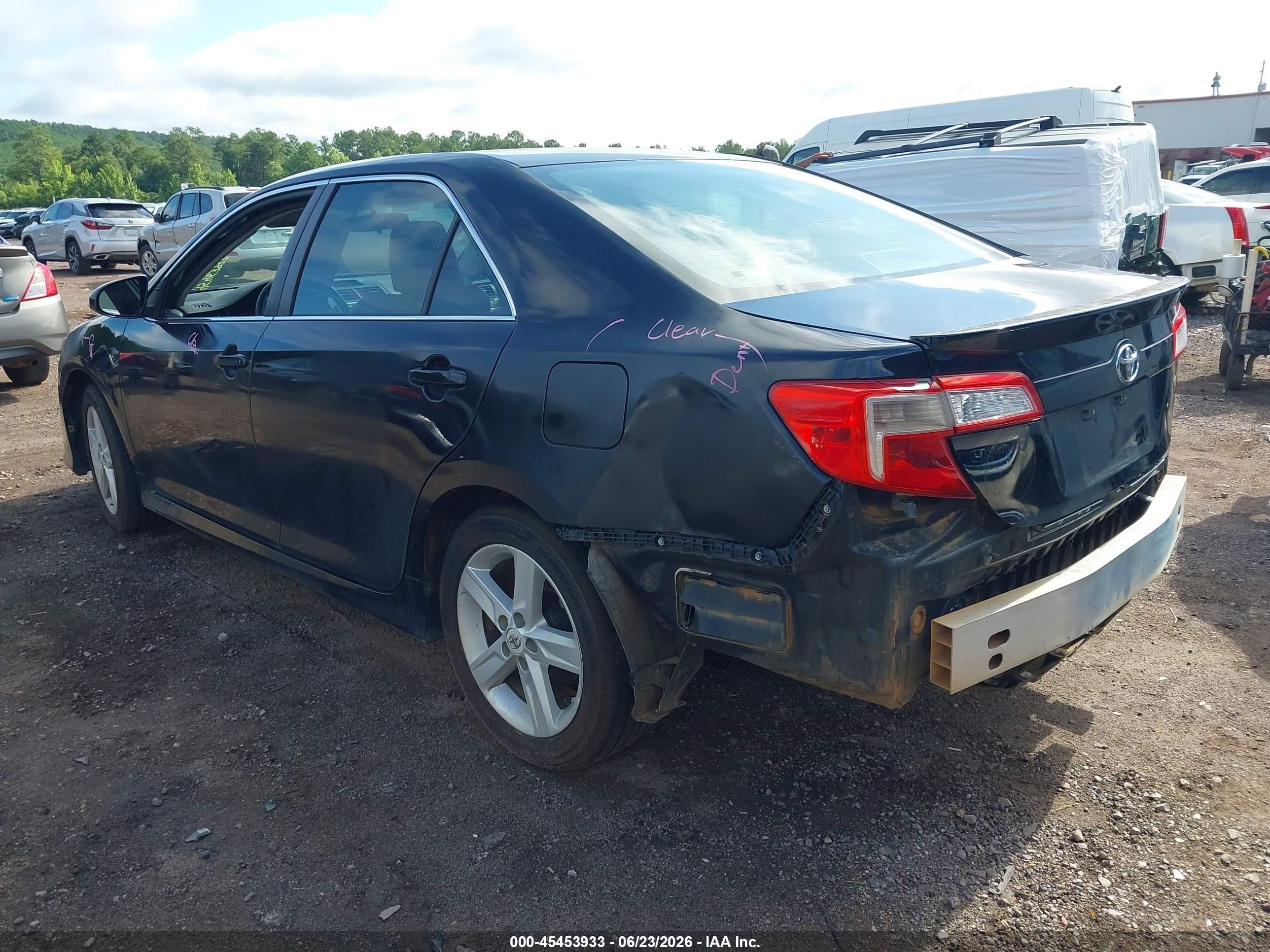 2012 Toyota Camry Se Black vin: 4T1BF1FK2CU098348