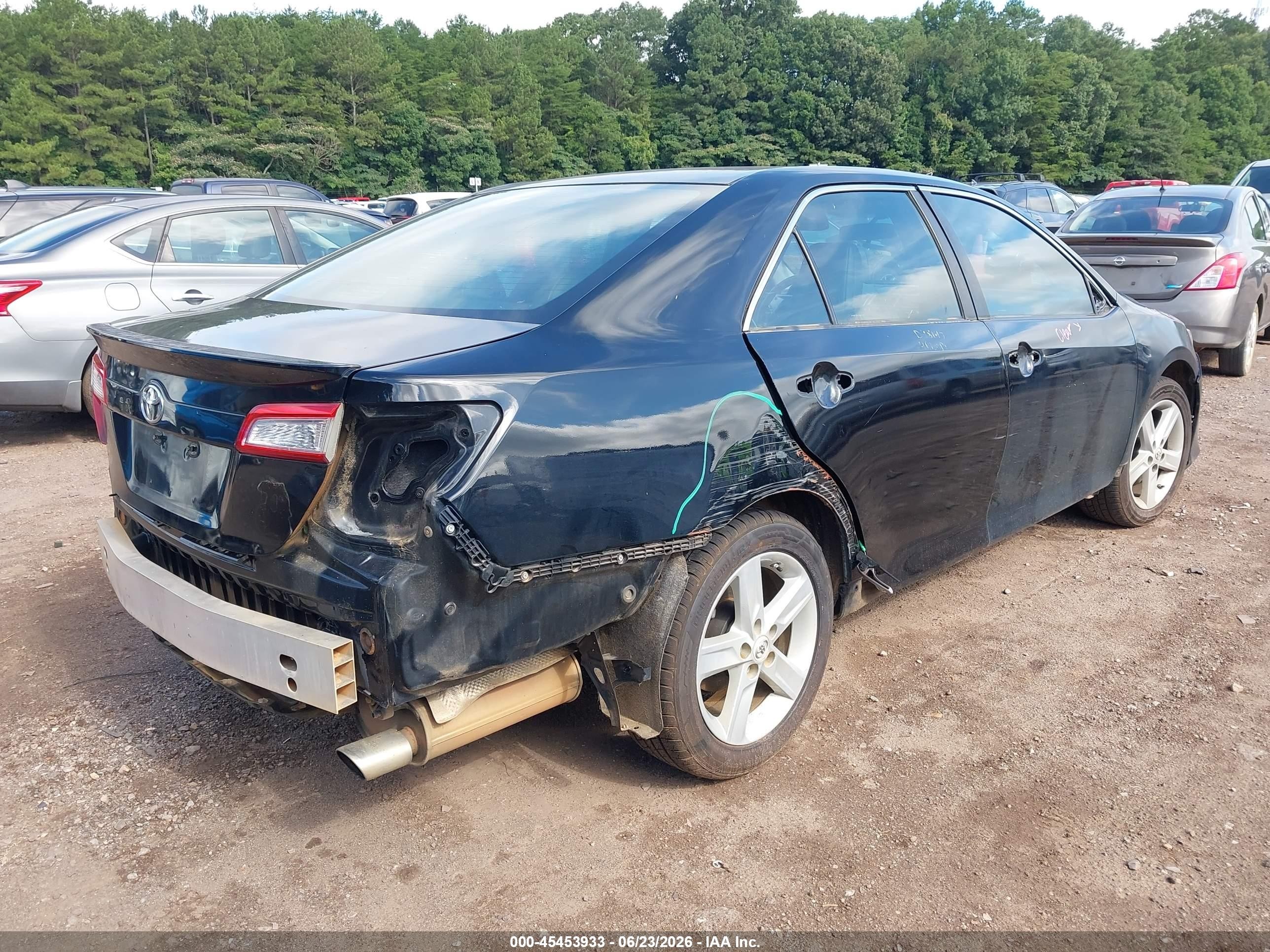 2012 Toyota Camry Se Black vin: 4T1BF1FK2CU098348