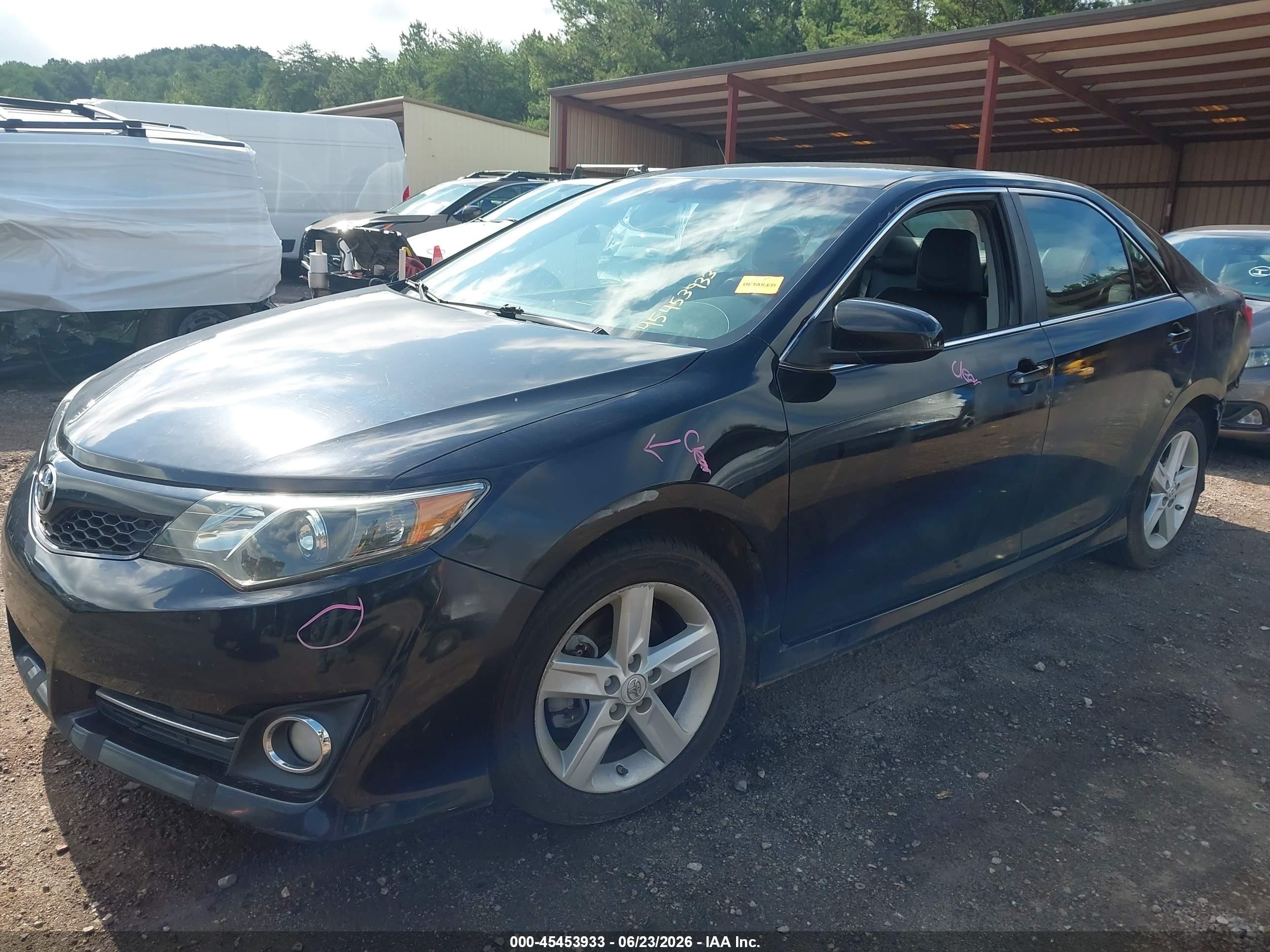 2012 Toyota Camry Se Black vin: 4T1BF1FK2CU098348
