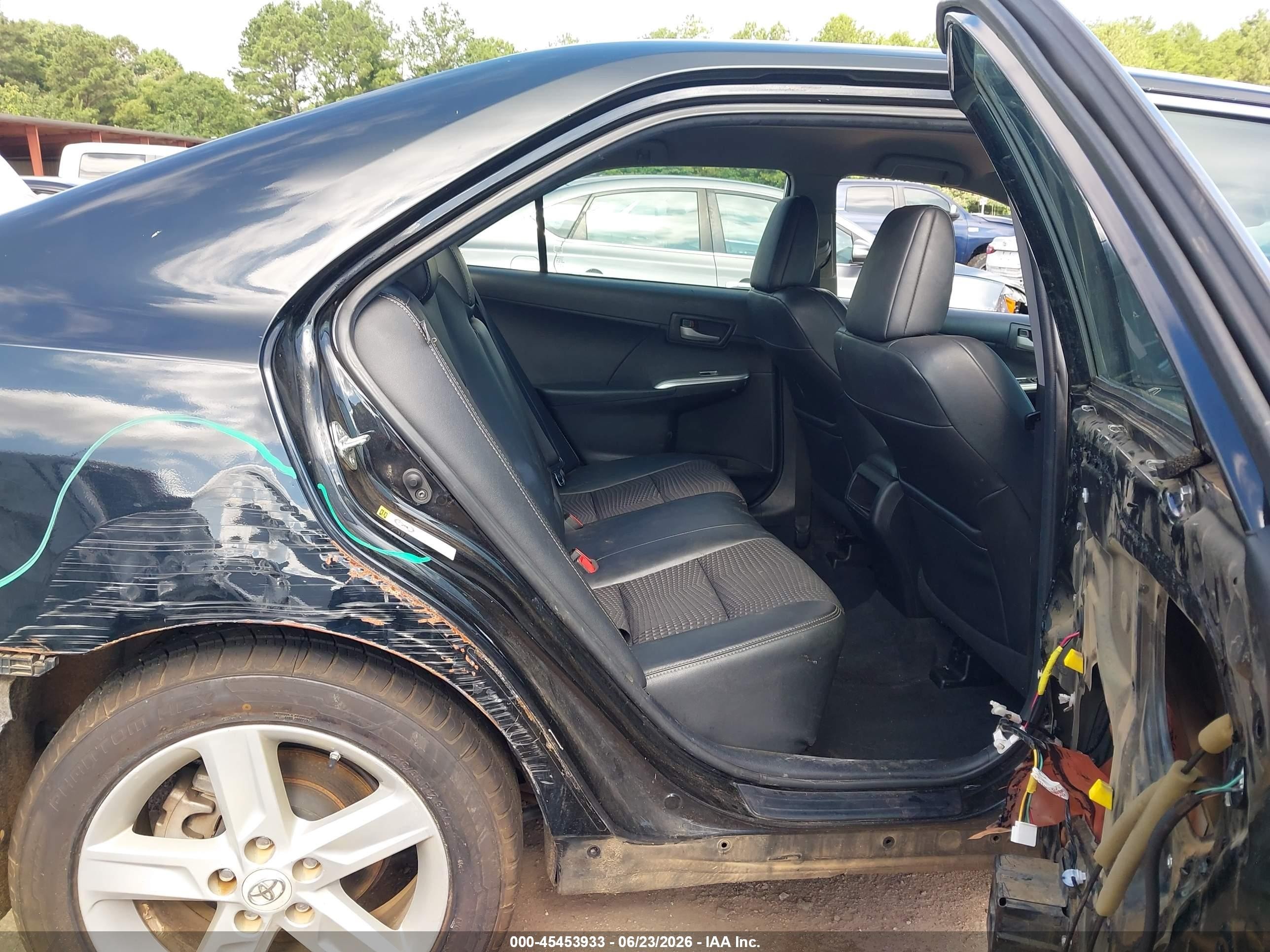 2012 Toyota Camry Se Black vin: 4T1BF1FK2CU098348