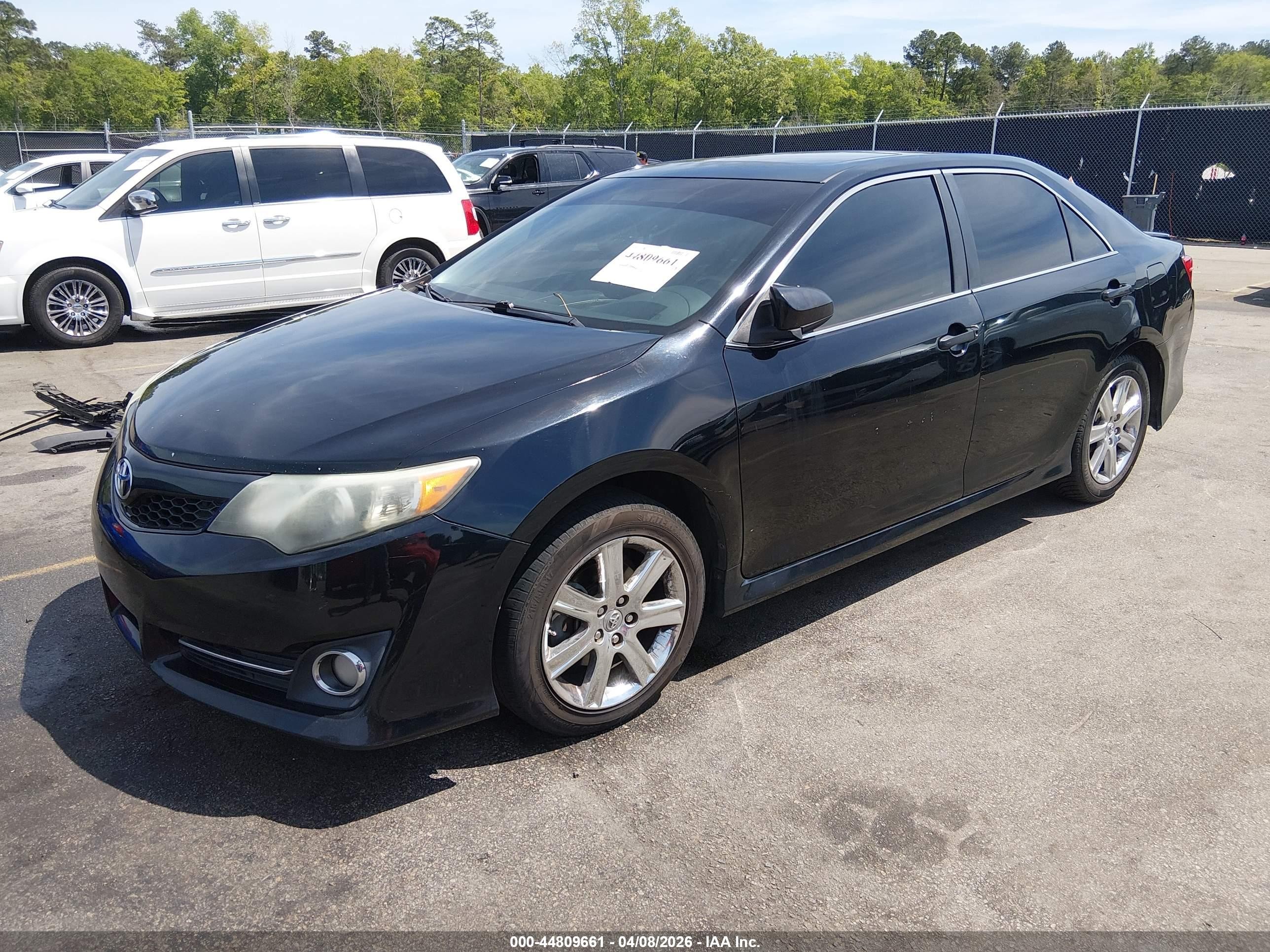 2012 Toyota Camry Se Black vin: 4T1BF1FK2CU109056