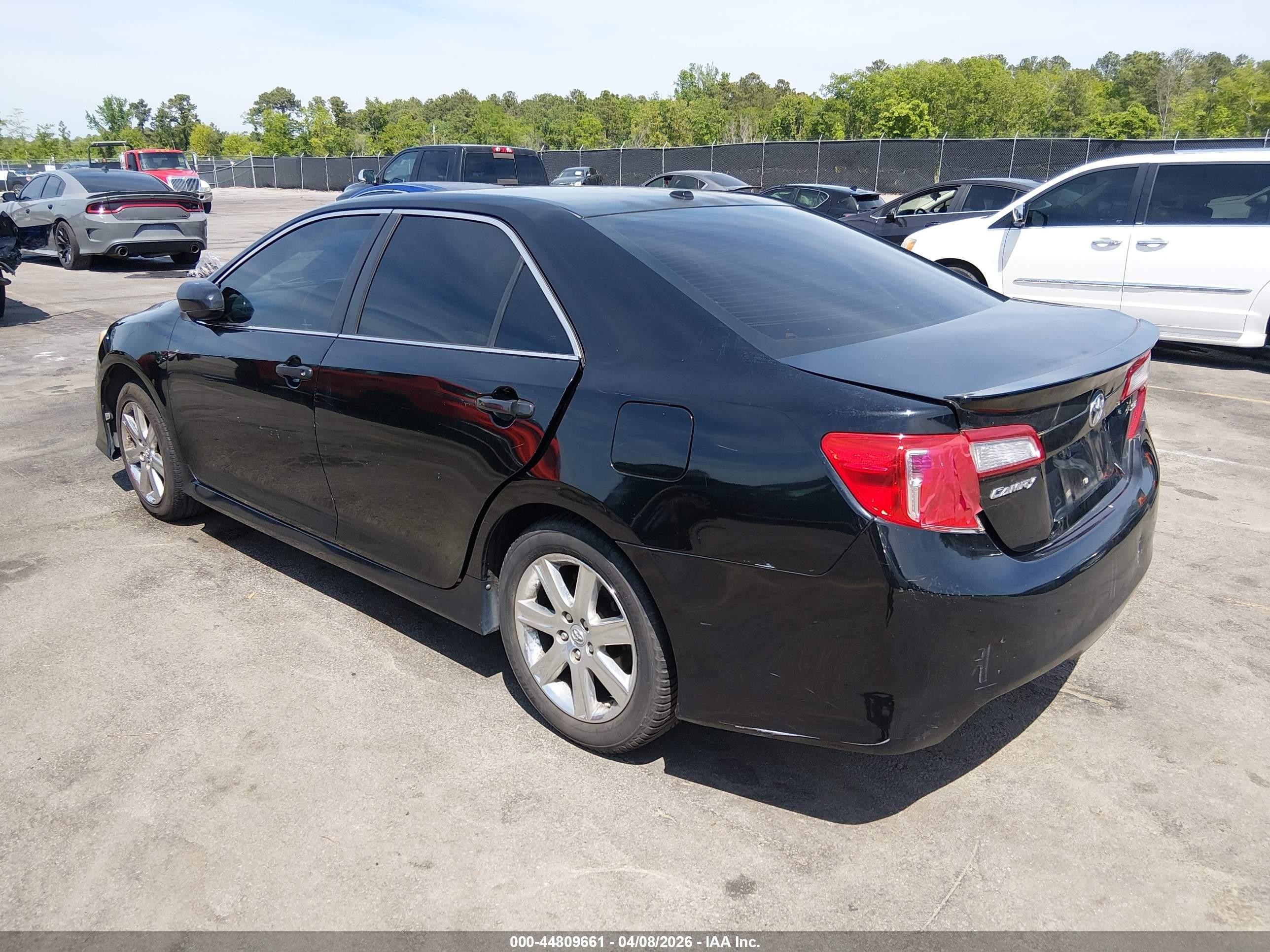 2012 Toyota Camry Se Black vin: 4T1BF1FK2CU109056