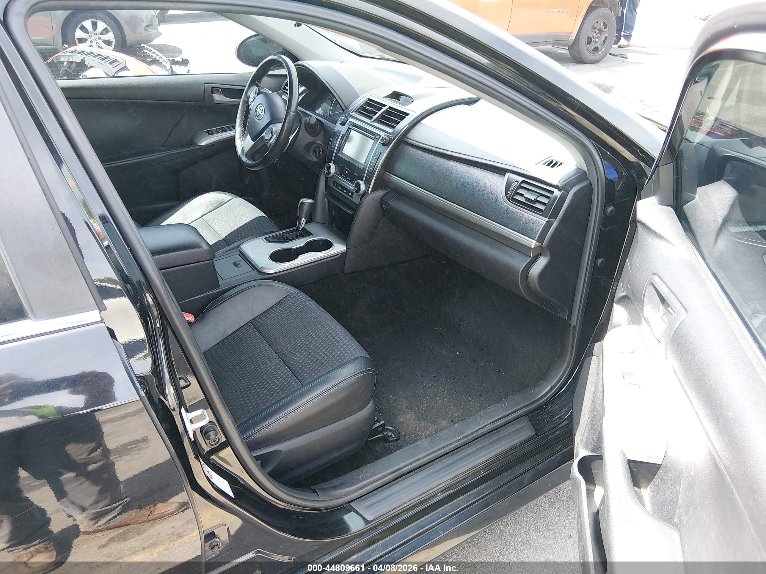 2012 Toyota Camry Se Black vin: 4T1BF1FK2CU109056