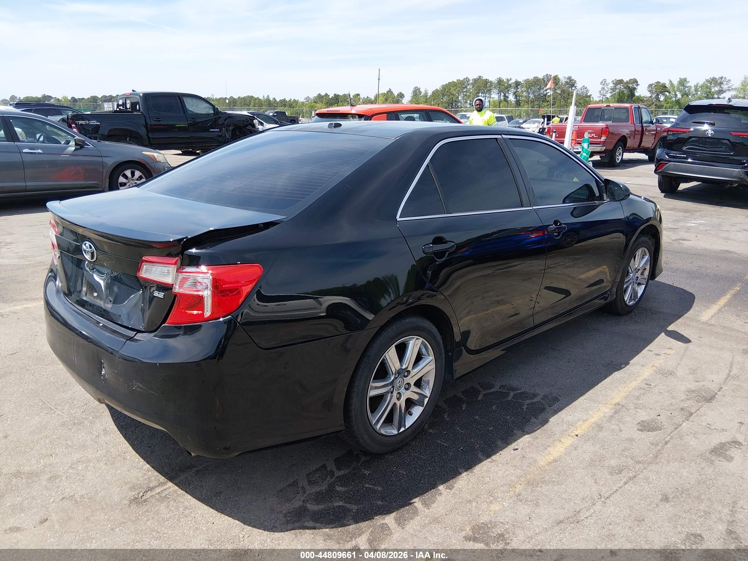 2012 Toyota Camry Se Black vin: 4T1BF1FK2CU109056