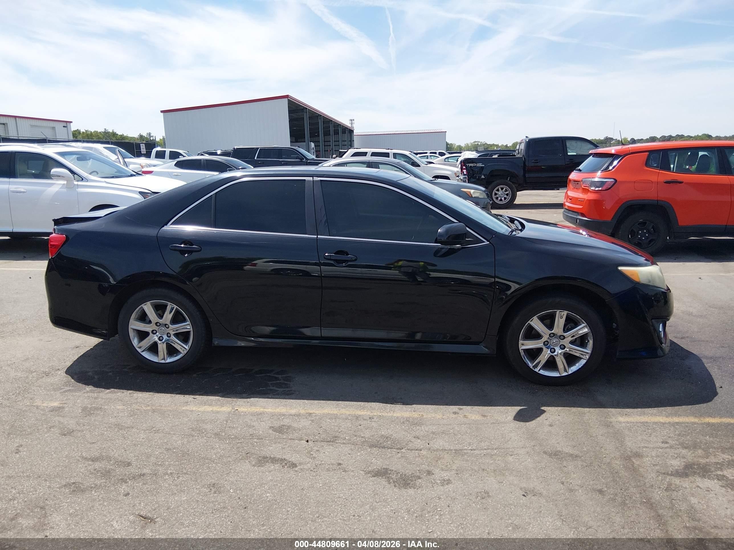 2012 Toyota Camry Se Black vin: 4T1BF1FK2CU109056