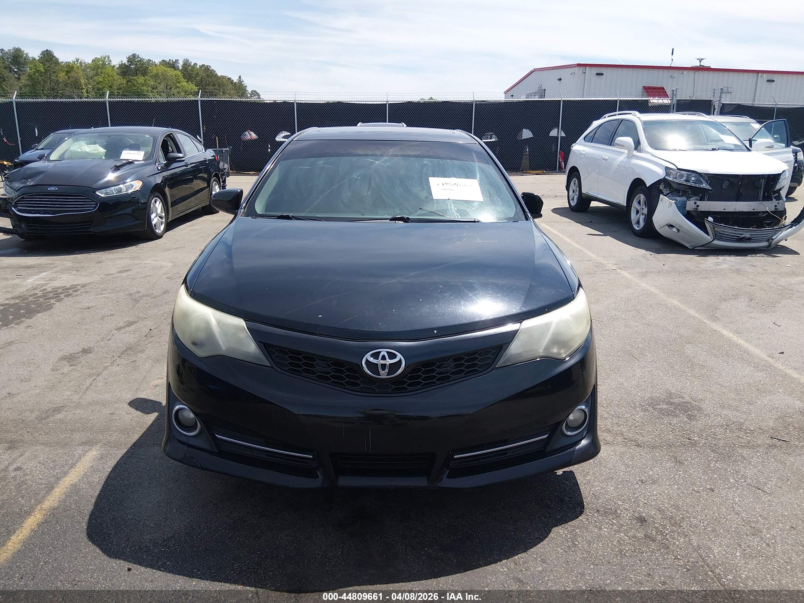 2012 Toyota Camry Se Black vin: 4T1BF1FK2CU109056