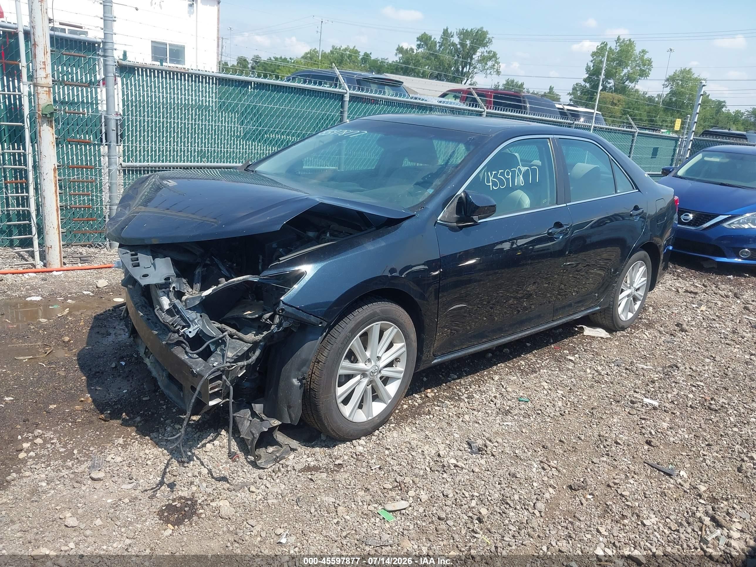 2012 Toyota Camry Xle Black vin: 4T1BF1FK2CU156197