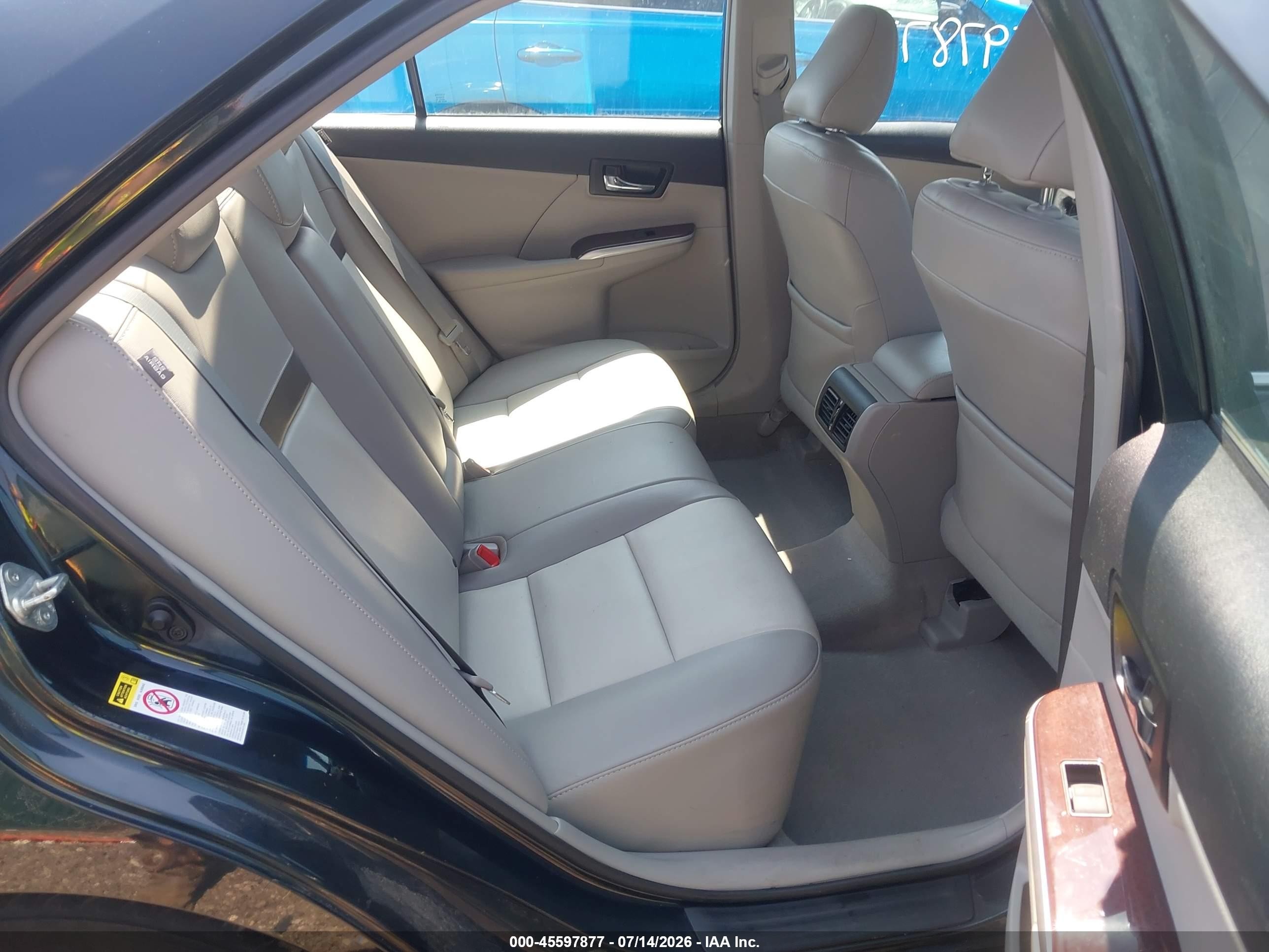 2012 Toyota Camry Xle Black vin: 4T1BF1FK2CU156197