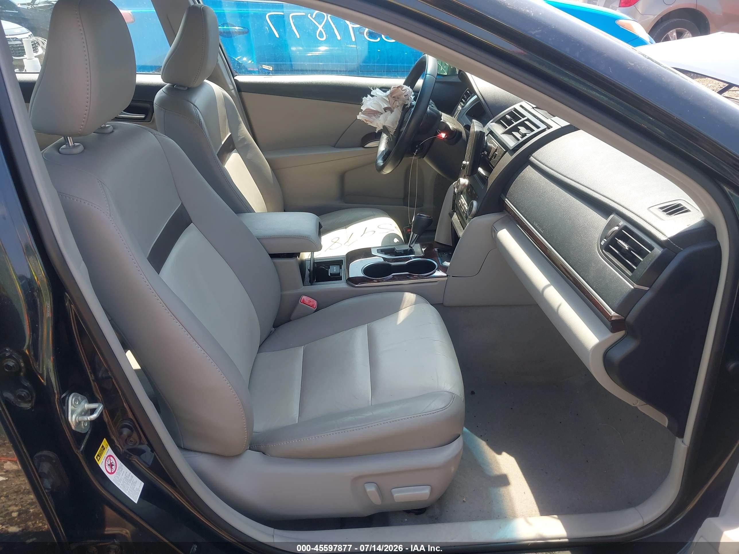 2012 Toyota Camry Xle Black vin: 4T1BF1FK2CU156197