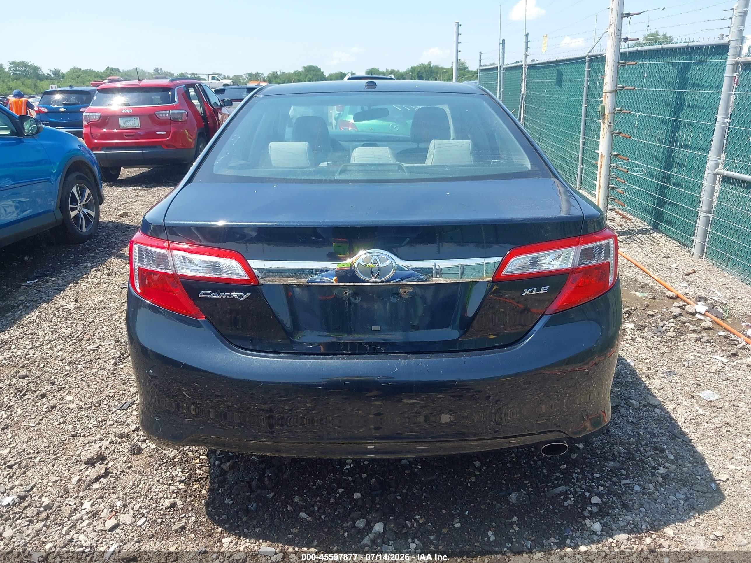 2012 Toyota Camry Xle Black vin: 4T1BF1FK2CU156197