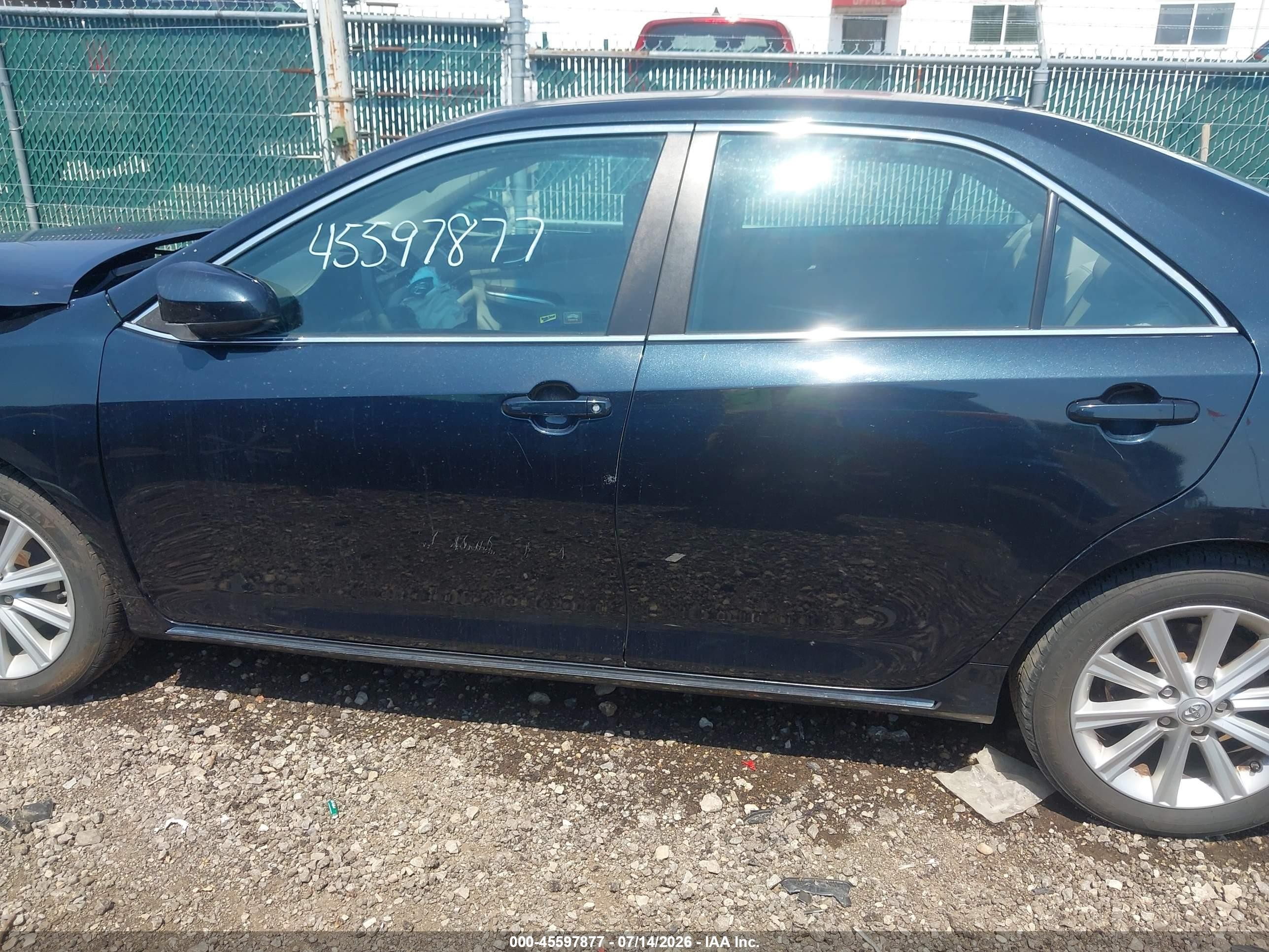 2012 Toyota Camry Xle Black vin: 4T1BF1FK2CU156197