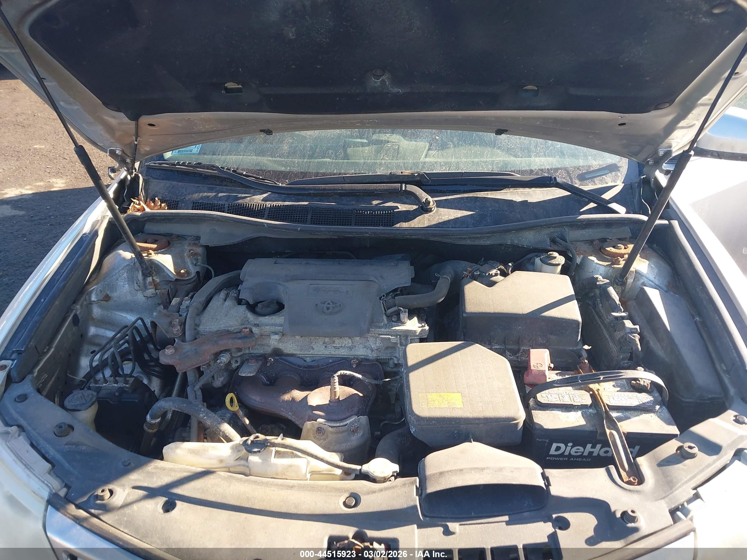2012 Toyota Camry Le Silver vin: 4T1BF1FK2CU171749
