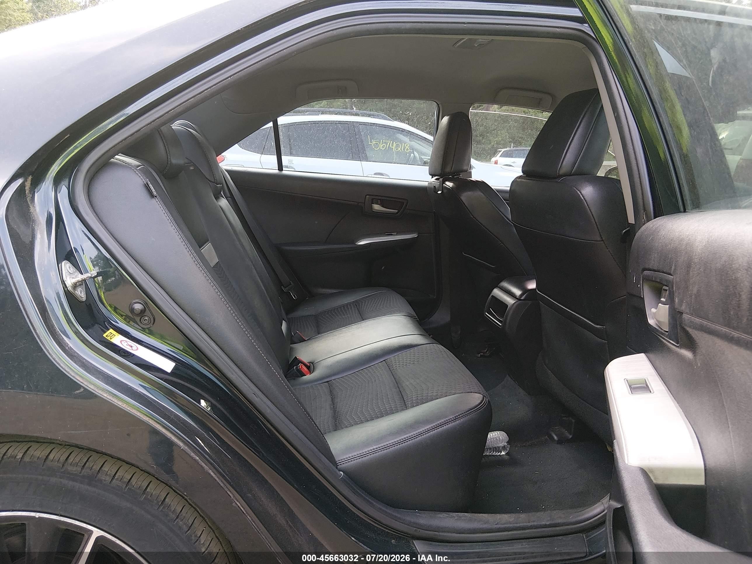 2012 Toyota Camry Se Black vin: 4T1BF1FK2CU177857