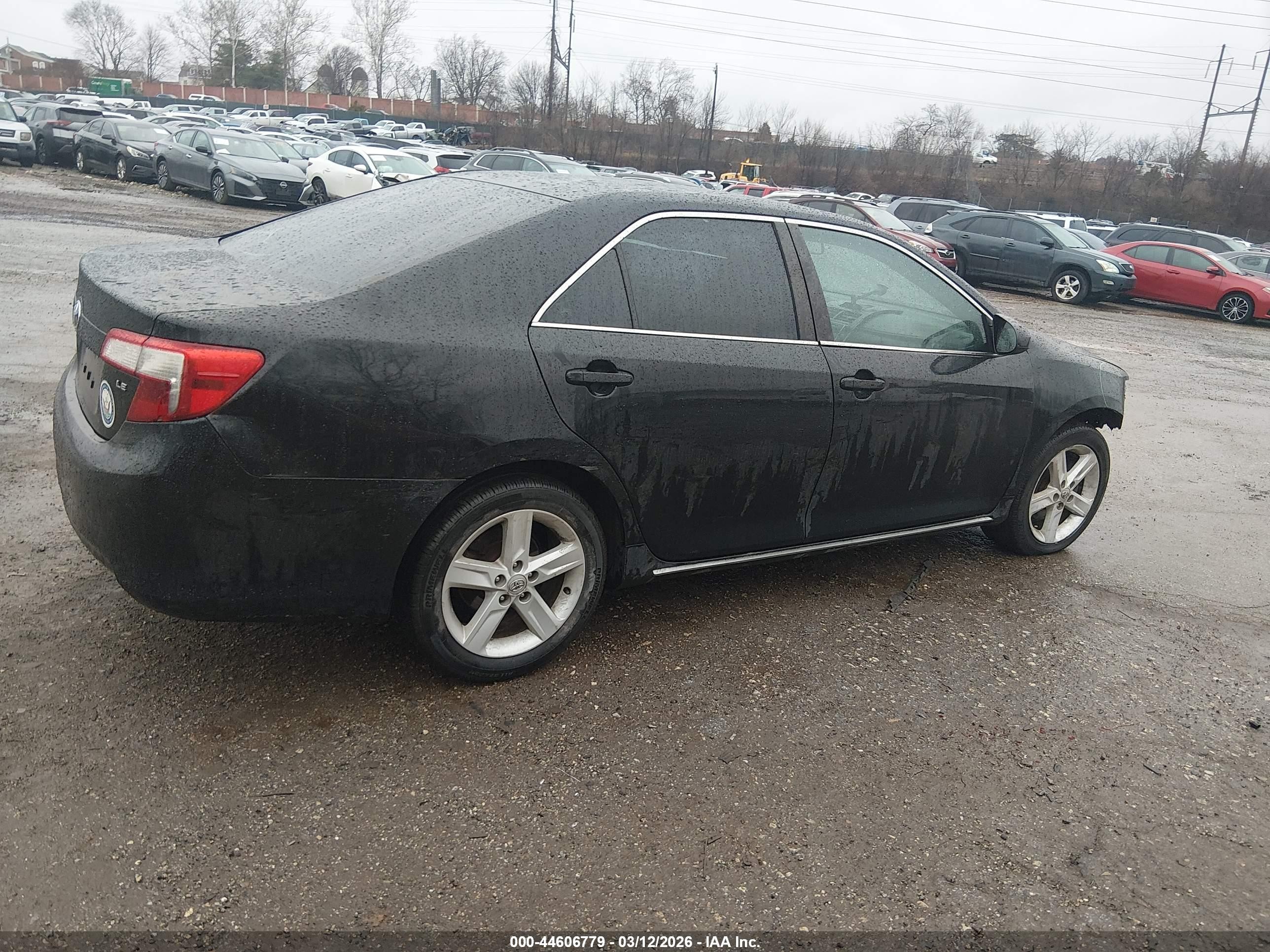 2012 Toyota Camry Le Black vin: 4T1BF1FK2CU518903