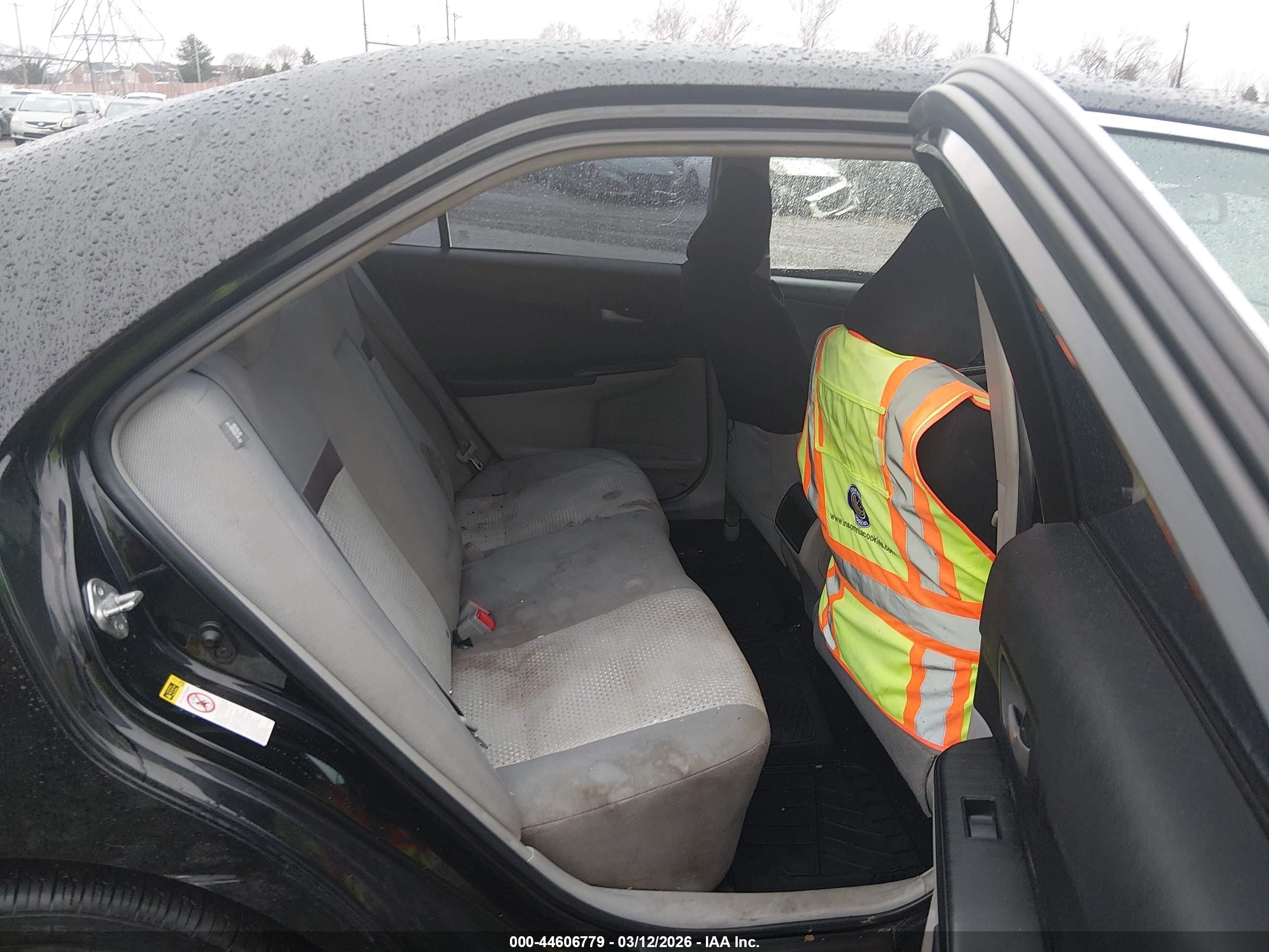 2012 Toyota Camry Le Black vin: 4T1BF1FK2CU518903