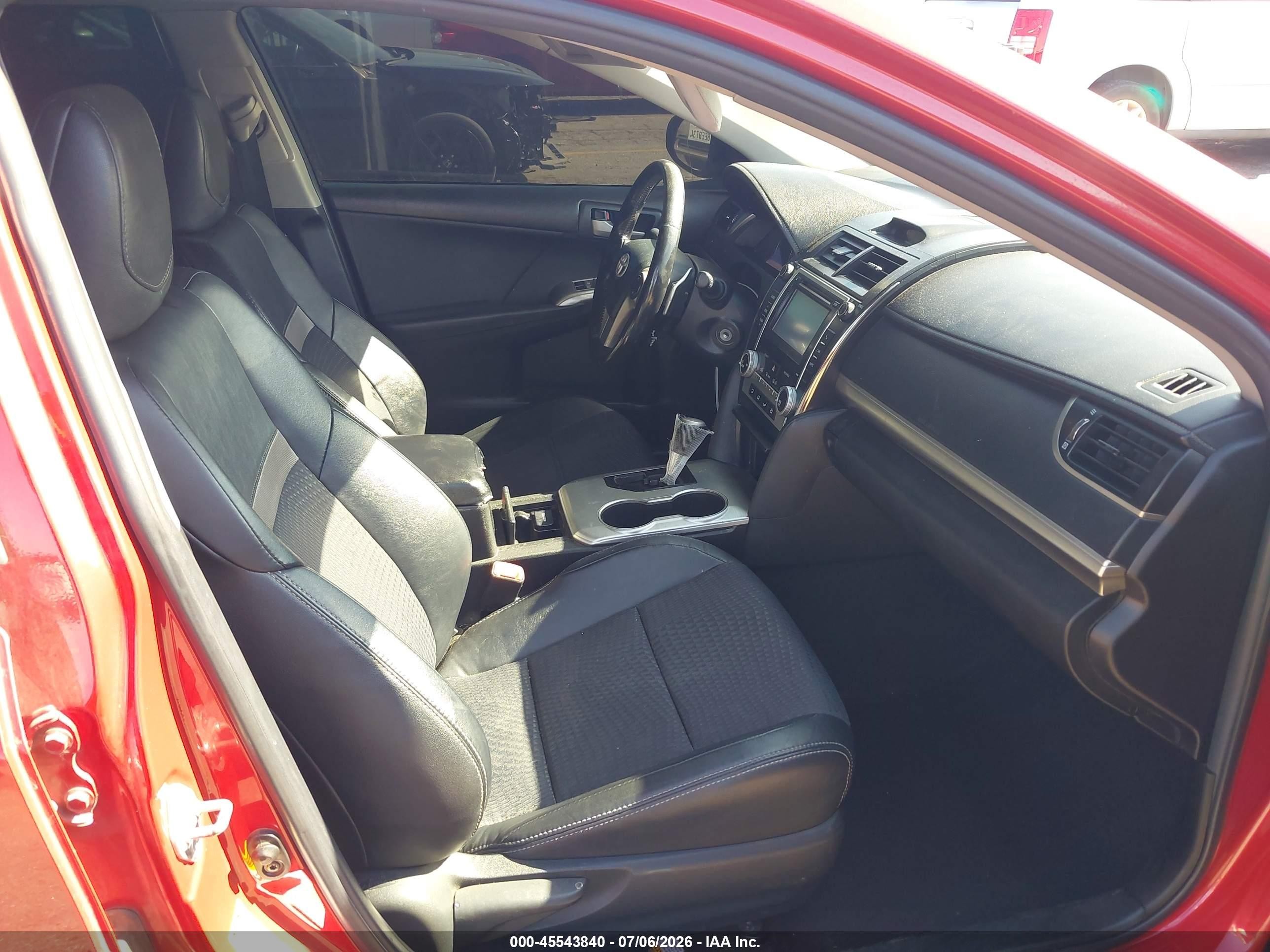 2012 Toyota Camry Se Red vin: 4T1BF1FK2CU533613