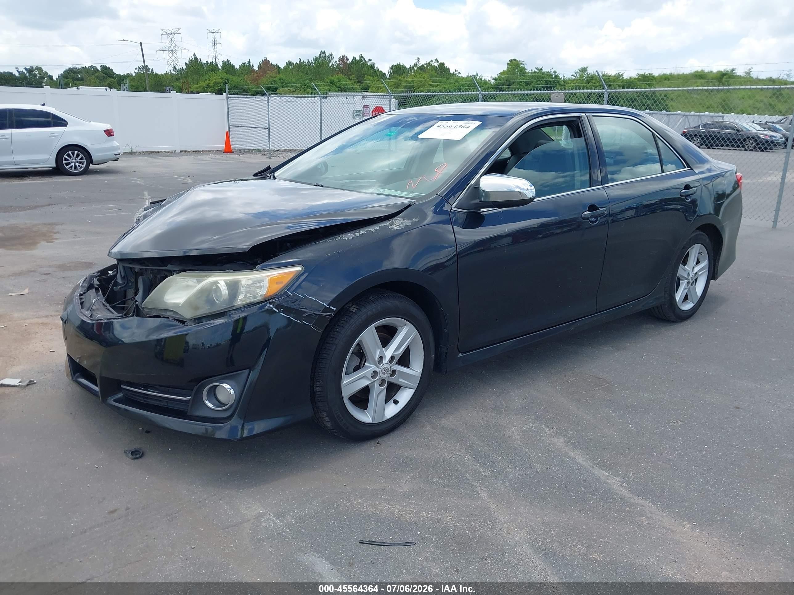 2012 Toyota Camry Se Black vin: 4T1BF1FK2CU533708