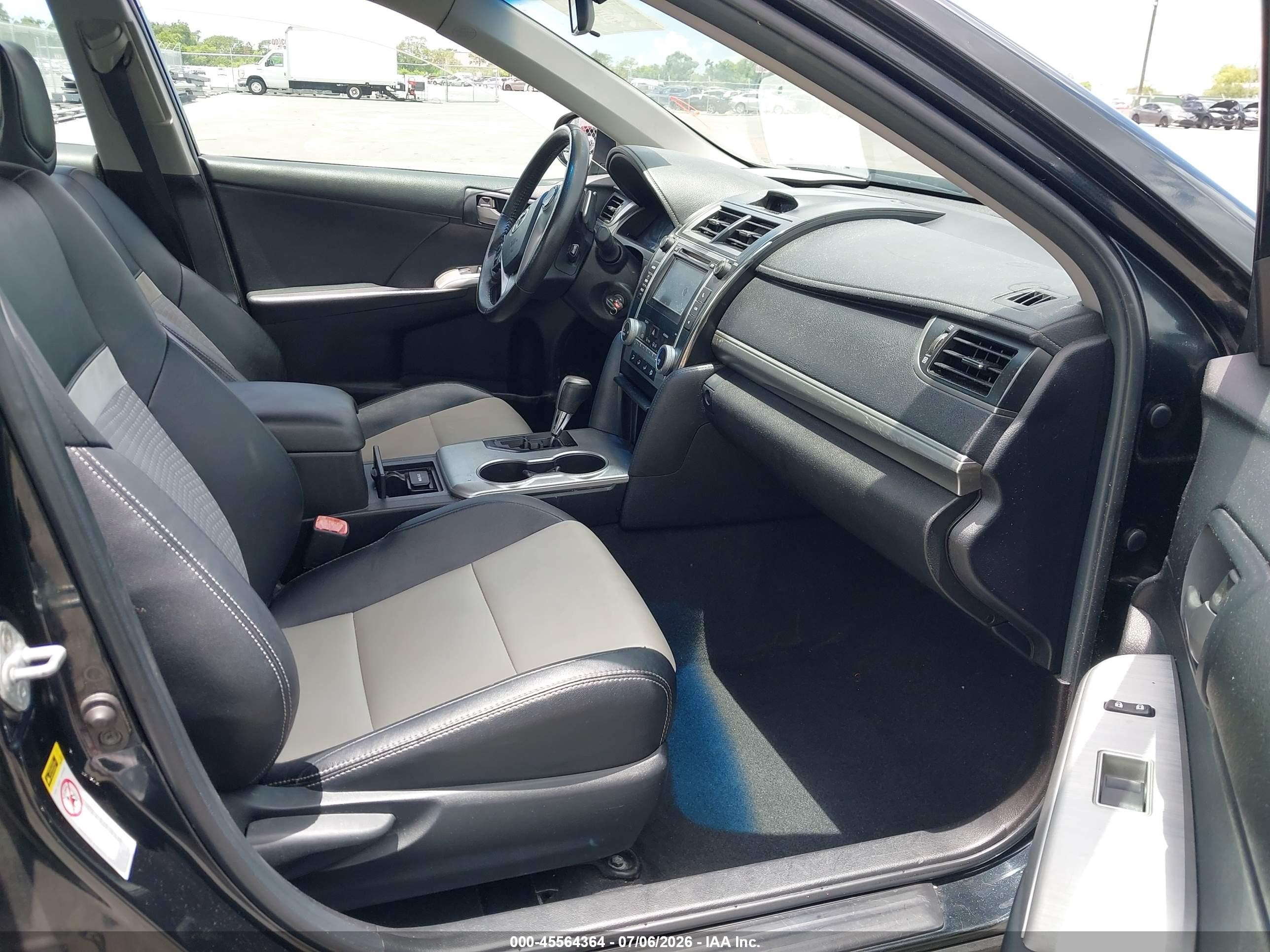 2012 Toyota Camry Se Black vin: 4T1BF1FK2CU533708