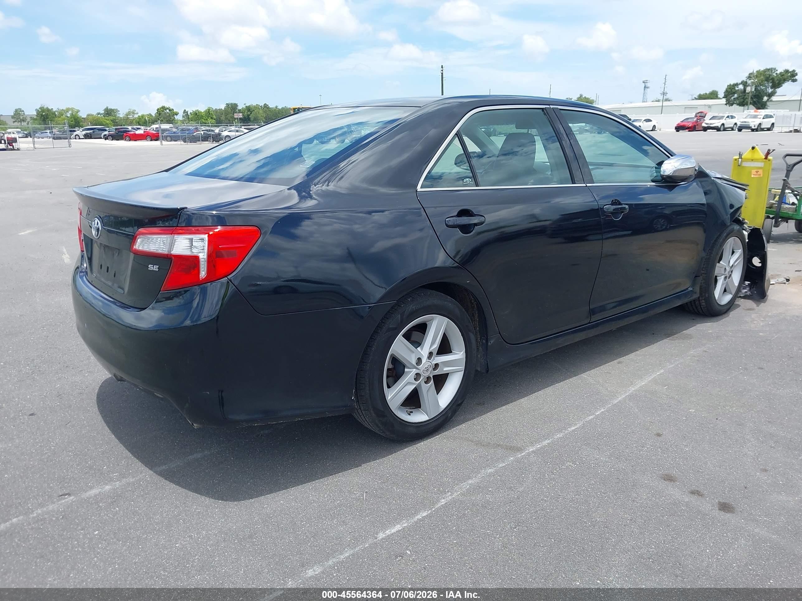 2012 Toyota Camry Se Black vin: 4T1BF1FK2CU533708