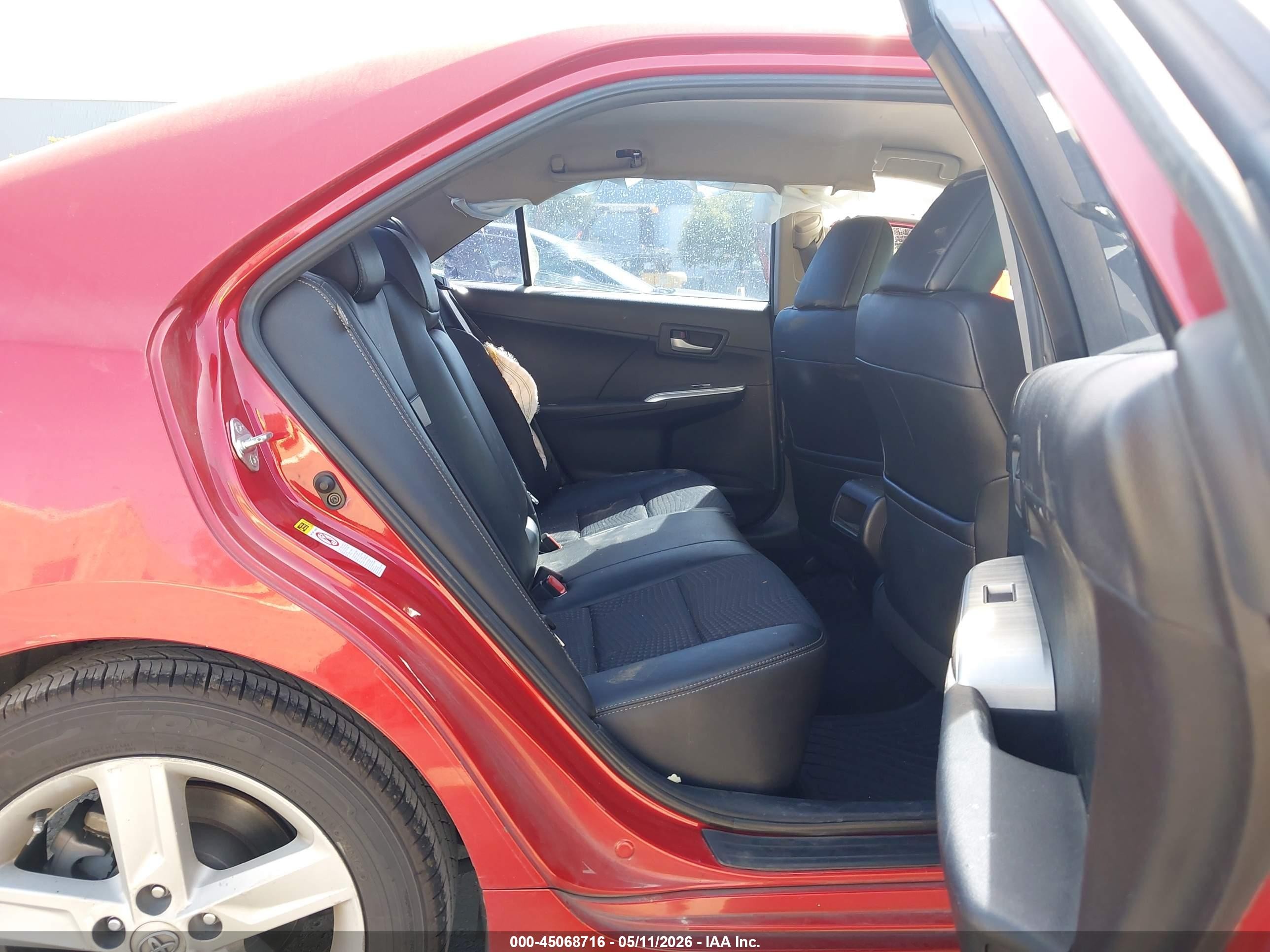 2012 Toyota Camry Se Burgundy vin: 4T1BF1FK2CU547849