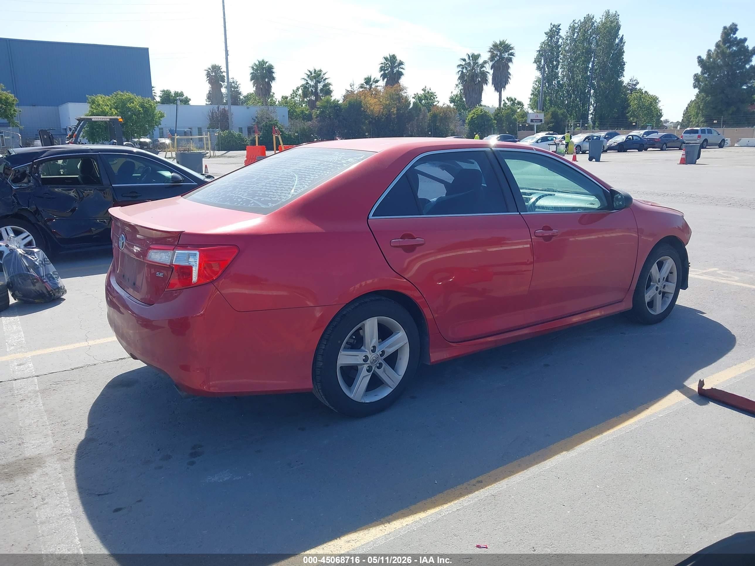 2012 Toyota Camry Se Burgundy vin: 4T1BF1FK2CU547849