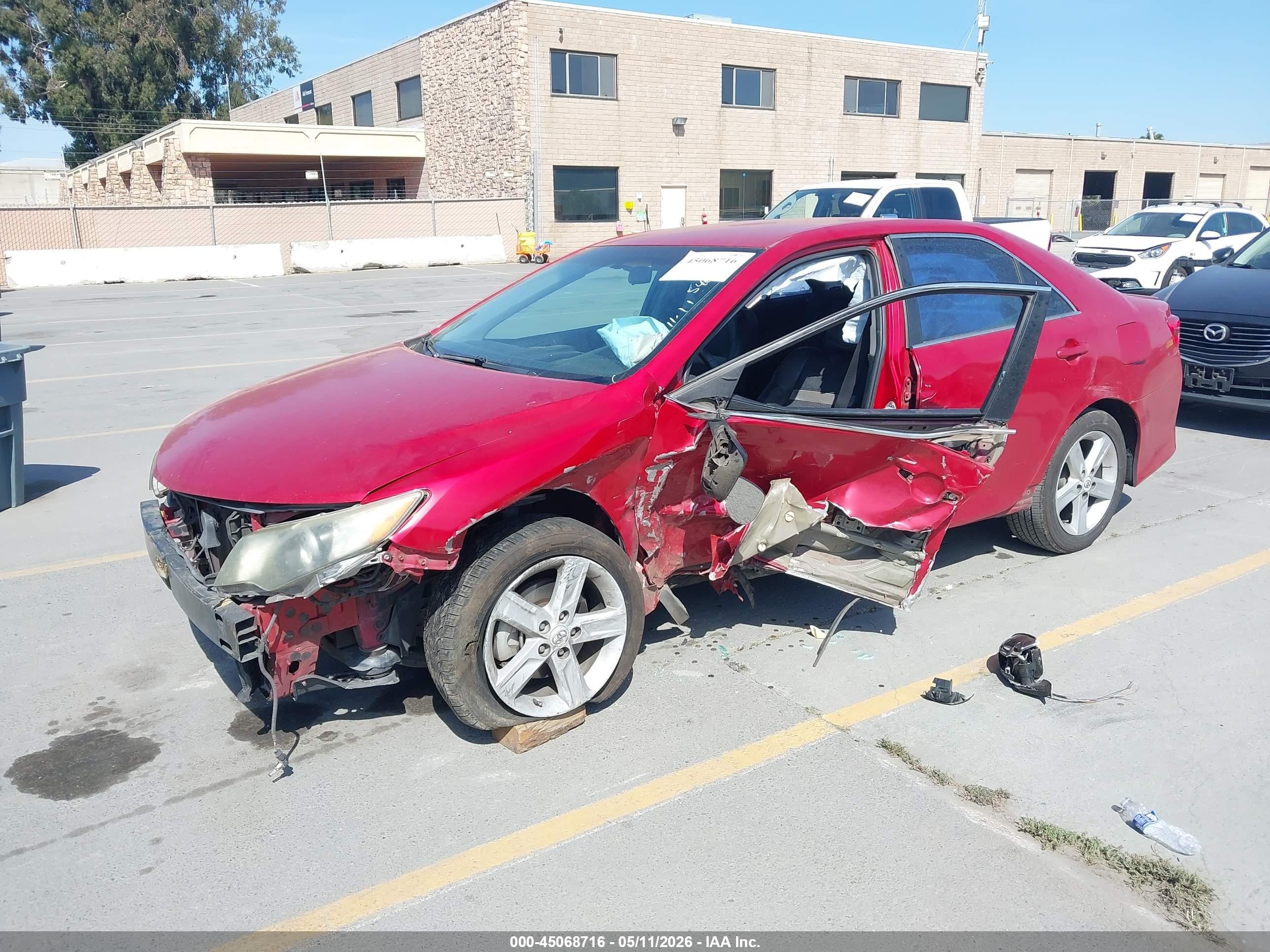 2012 Toyota Camry Se Burgundy vin: 4T1BF1FK2CU547849