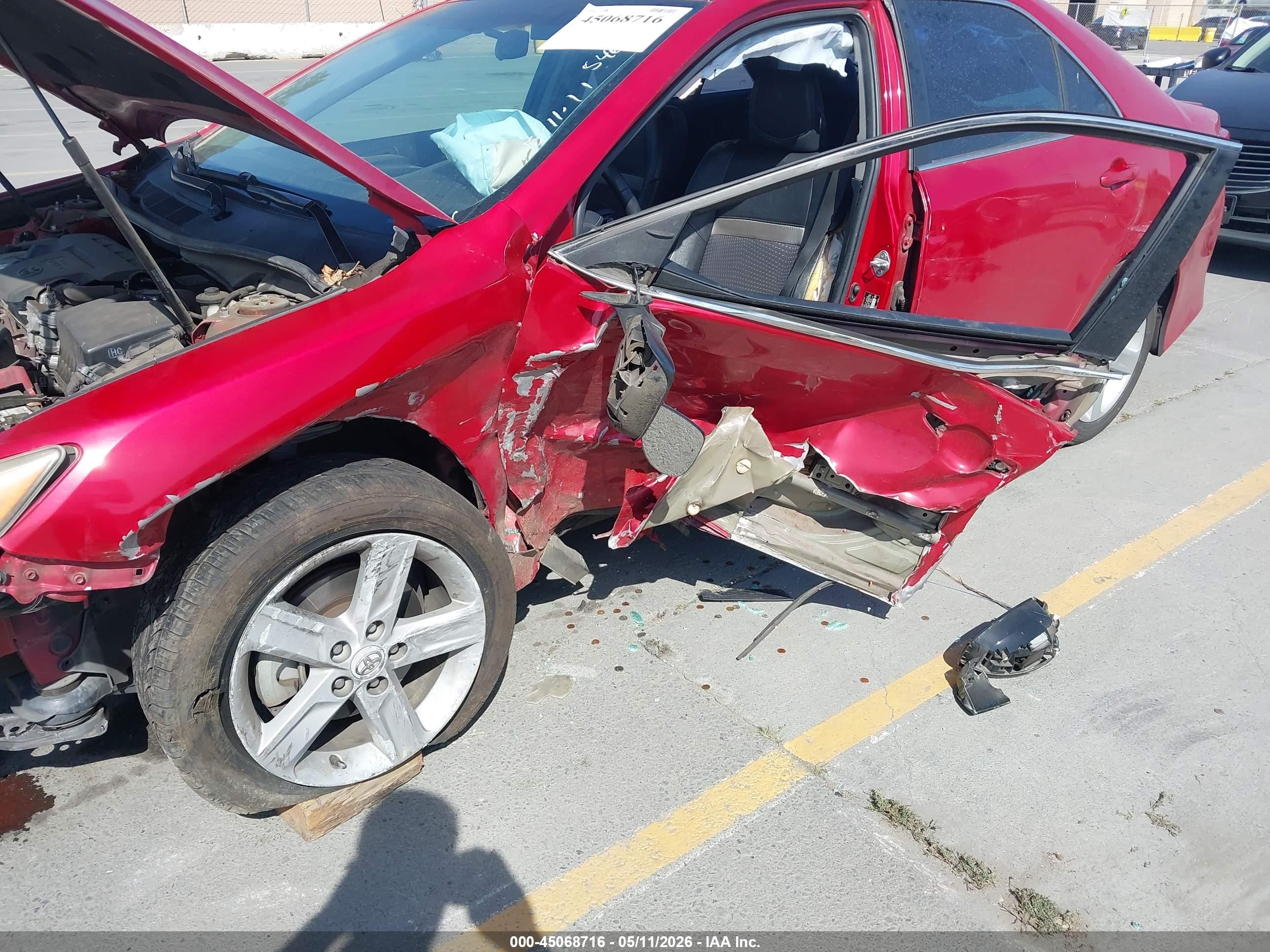 2012 Toyota Camry Se Burgundy vin: 4T1BF1FK2CU547849