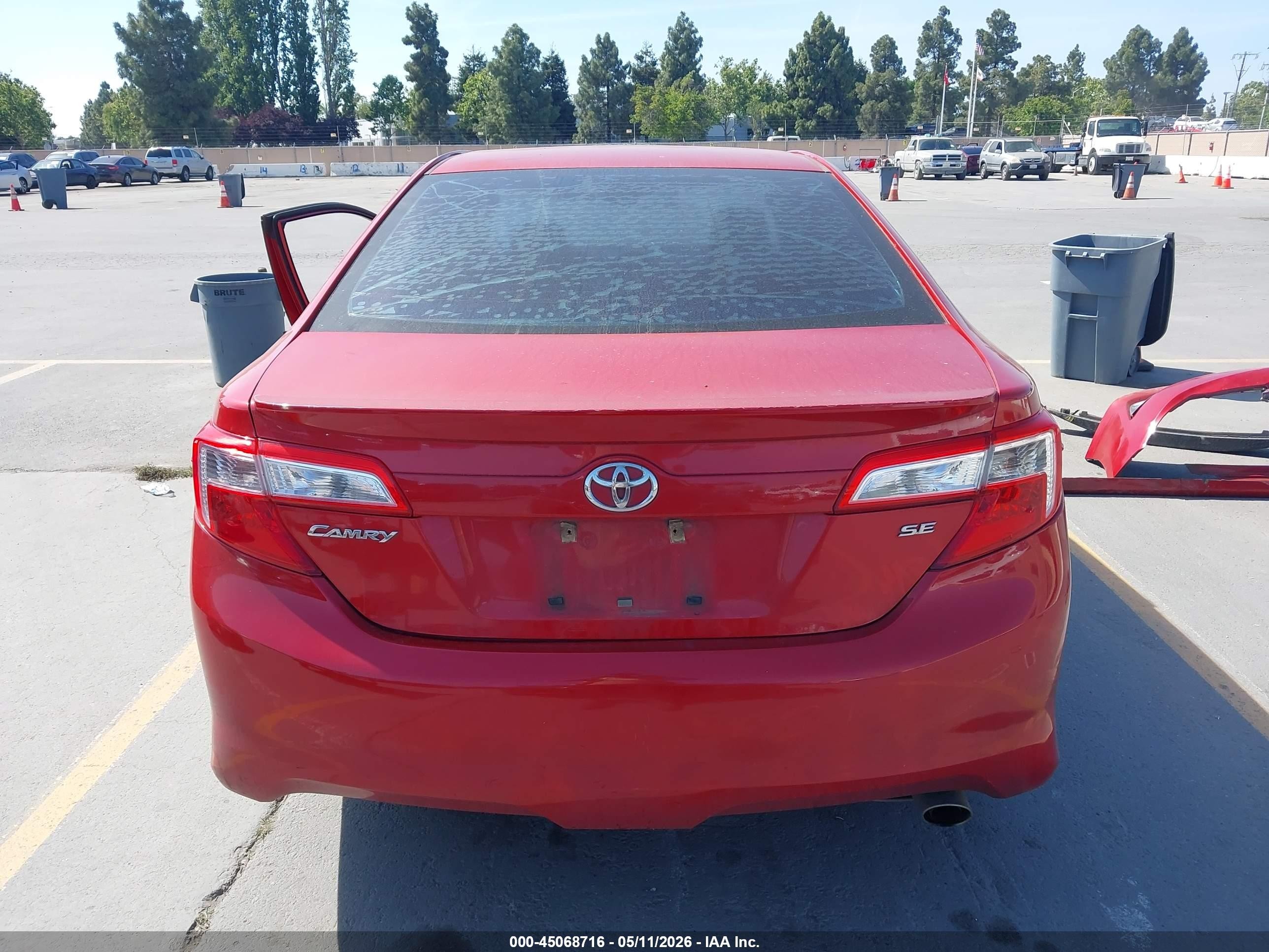 2012 Toyota Camry Se Burgundy vin: 4T1BF1FK2CU547849