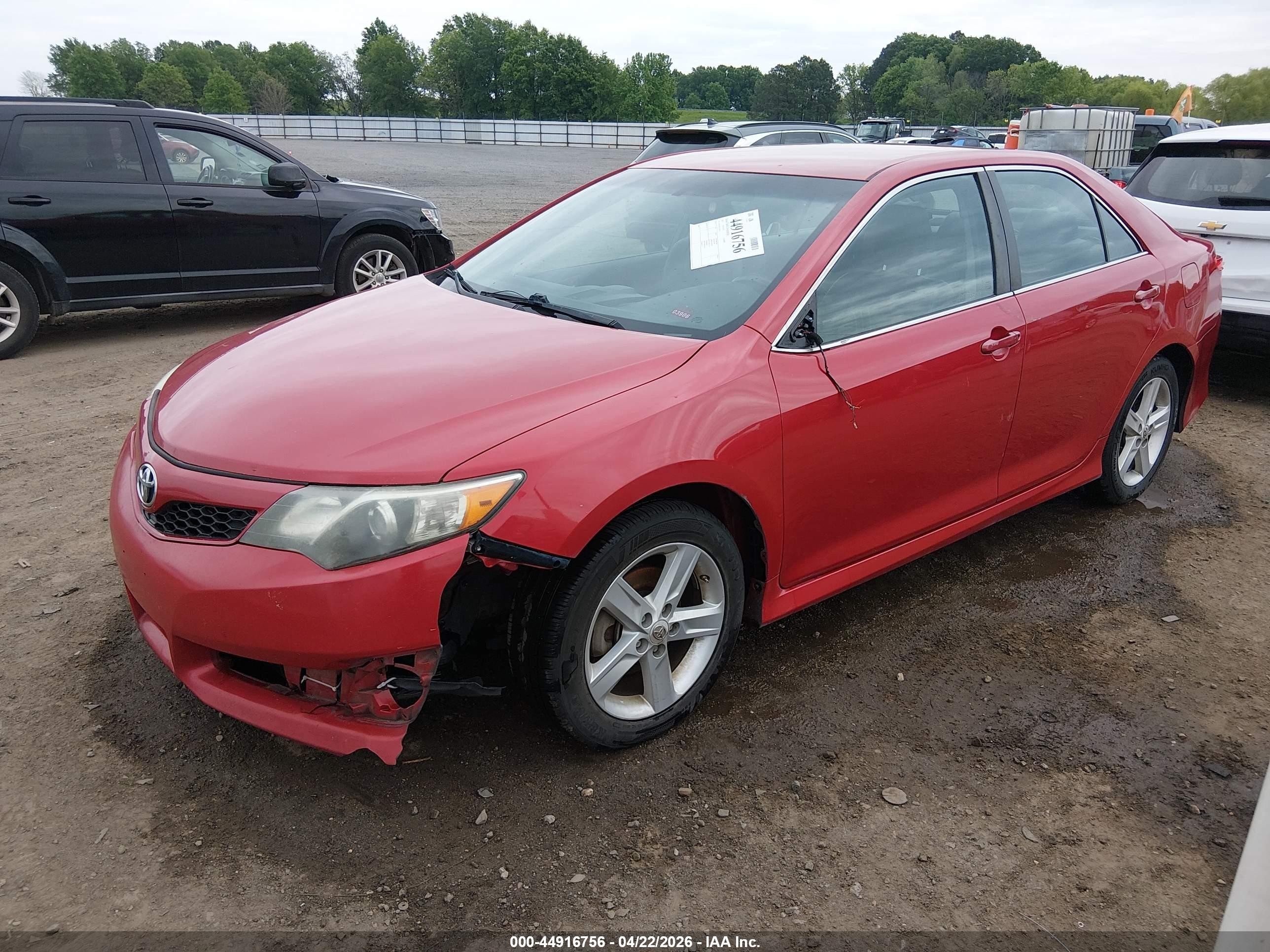 2012 Toyota Camry Se Красный vin: 4T1BF1FK2CU568765
