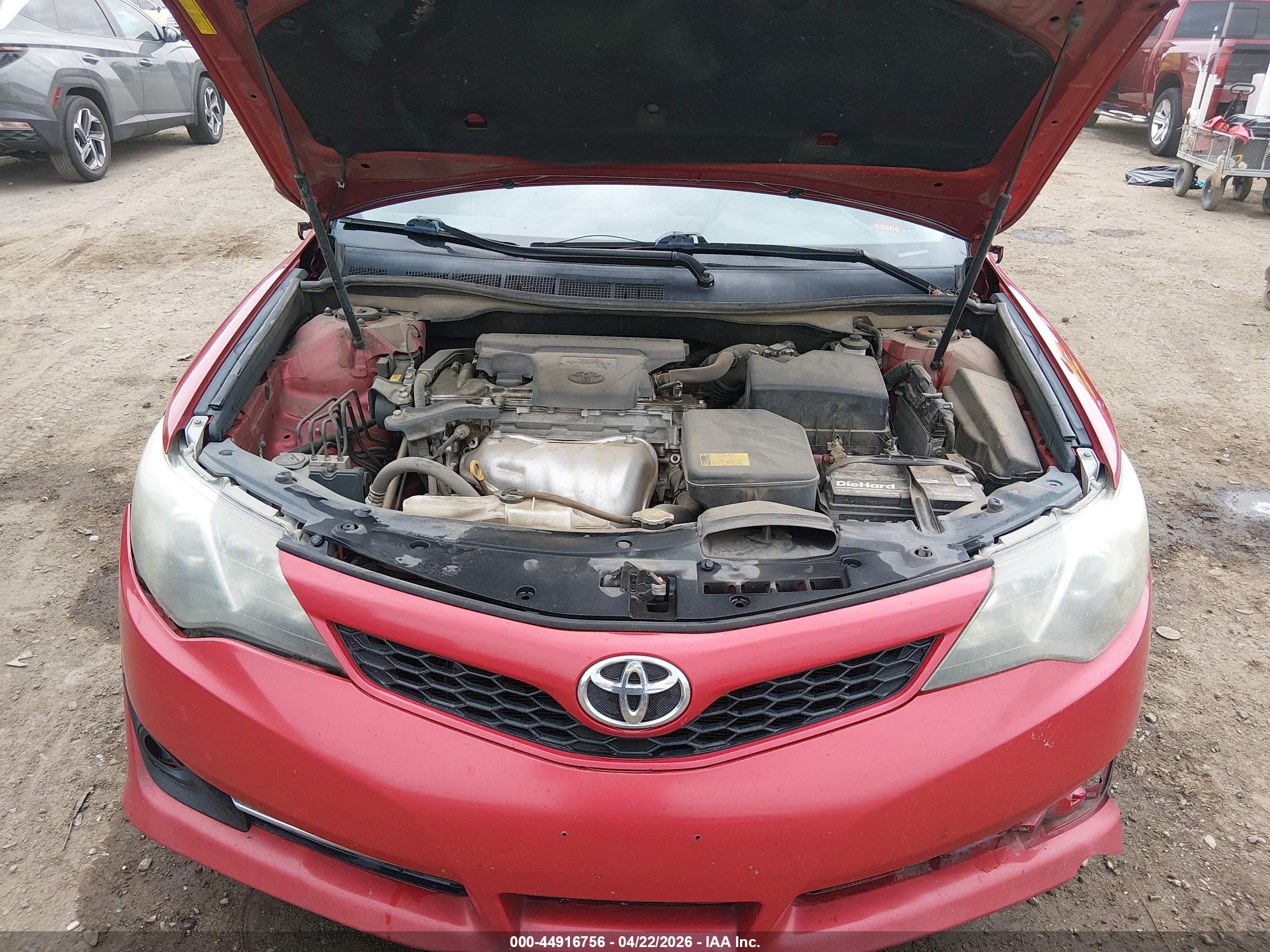 2012 Toyota Camry Se Красный vin: 4T1BF1FK2CU568765