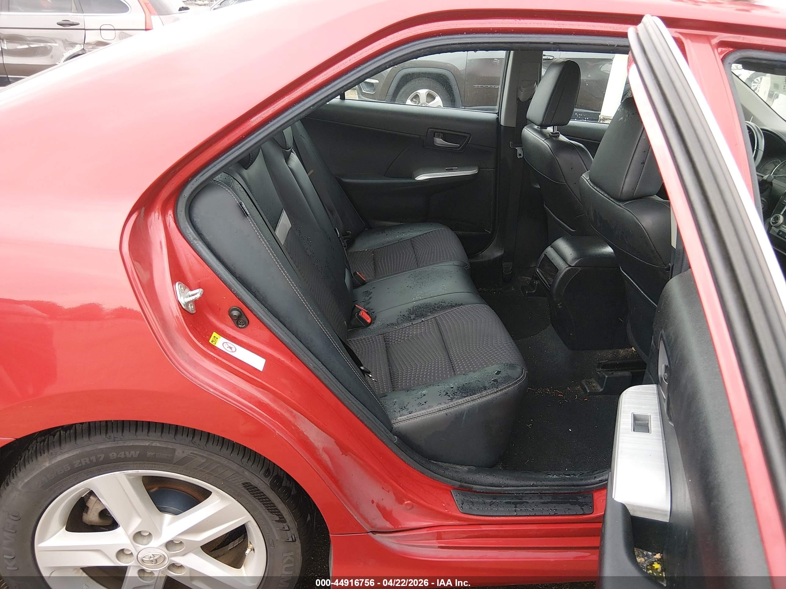 2012 Toyota Camry Se Красный vin: 4T1BF1FK2CU568765