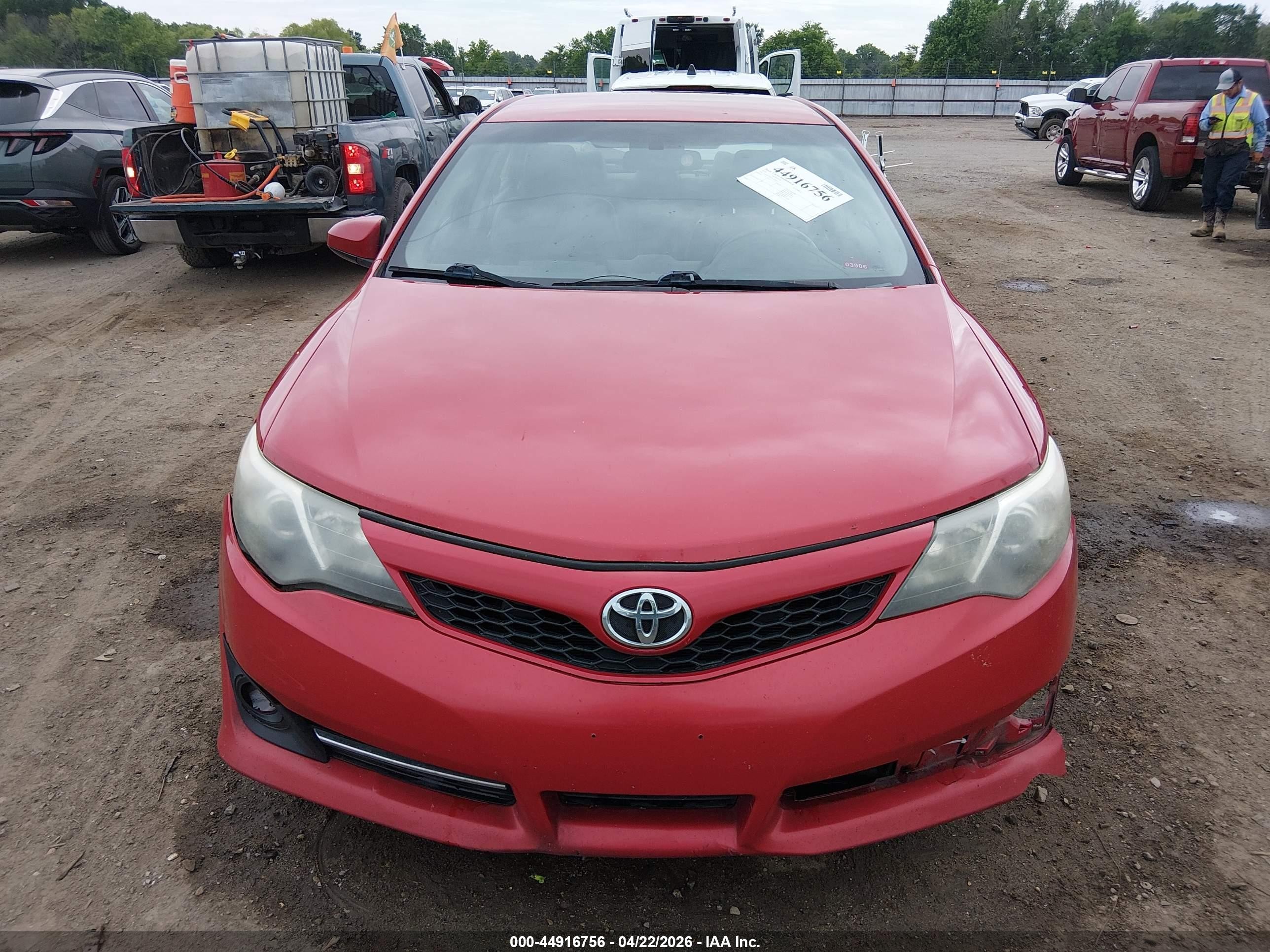 2012 Toyota Camry Se Красный vin: 4T1BF1FK2CU568765