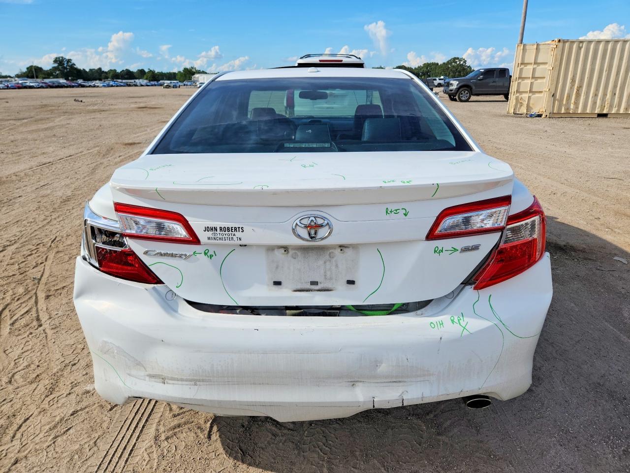 2012 Toyota Camry Se White vin: 4T1BF1FK2CU568779