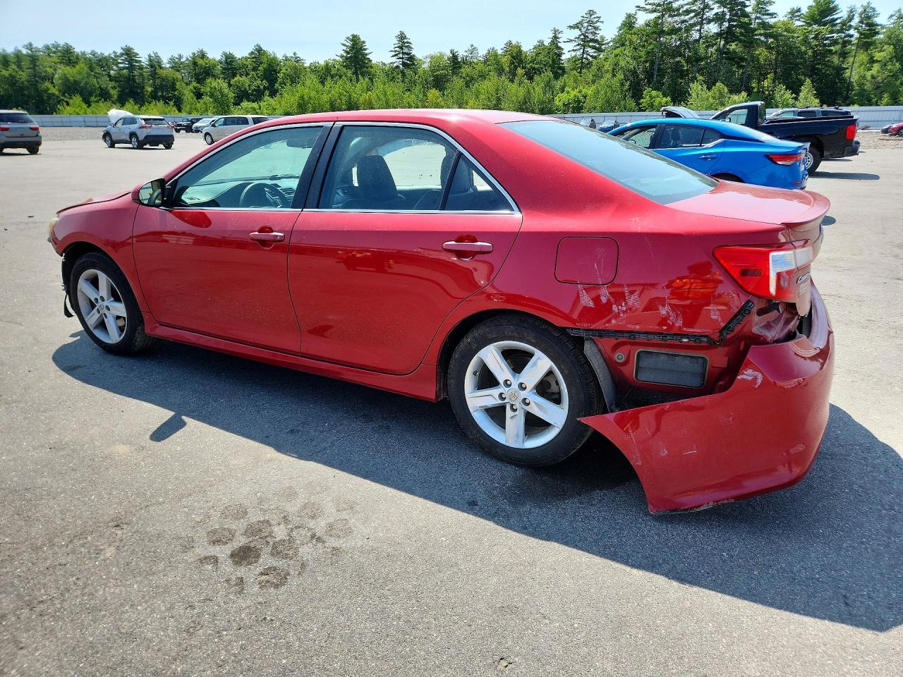 2012 Toyota Camry Se Red vin: 4T1BF1FK2CU574663