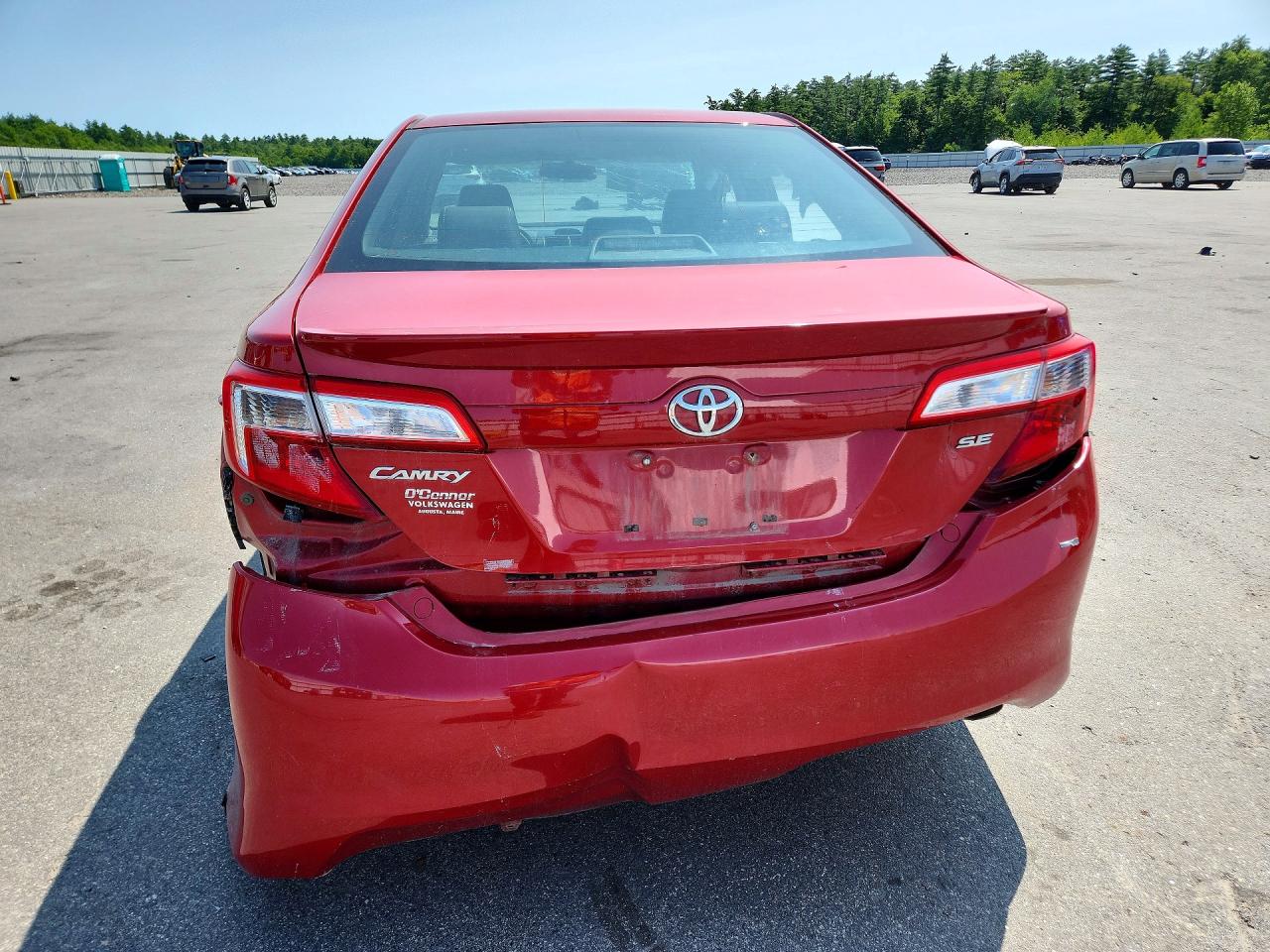 2012 Toyota Camry Se Red vin: 4T1BF1FK2CU574663