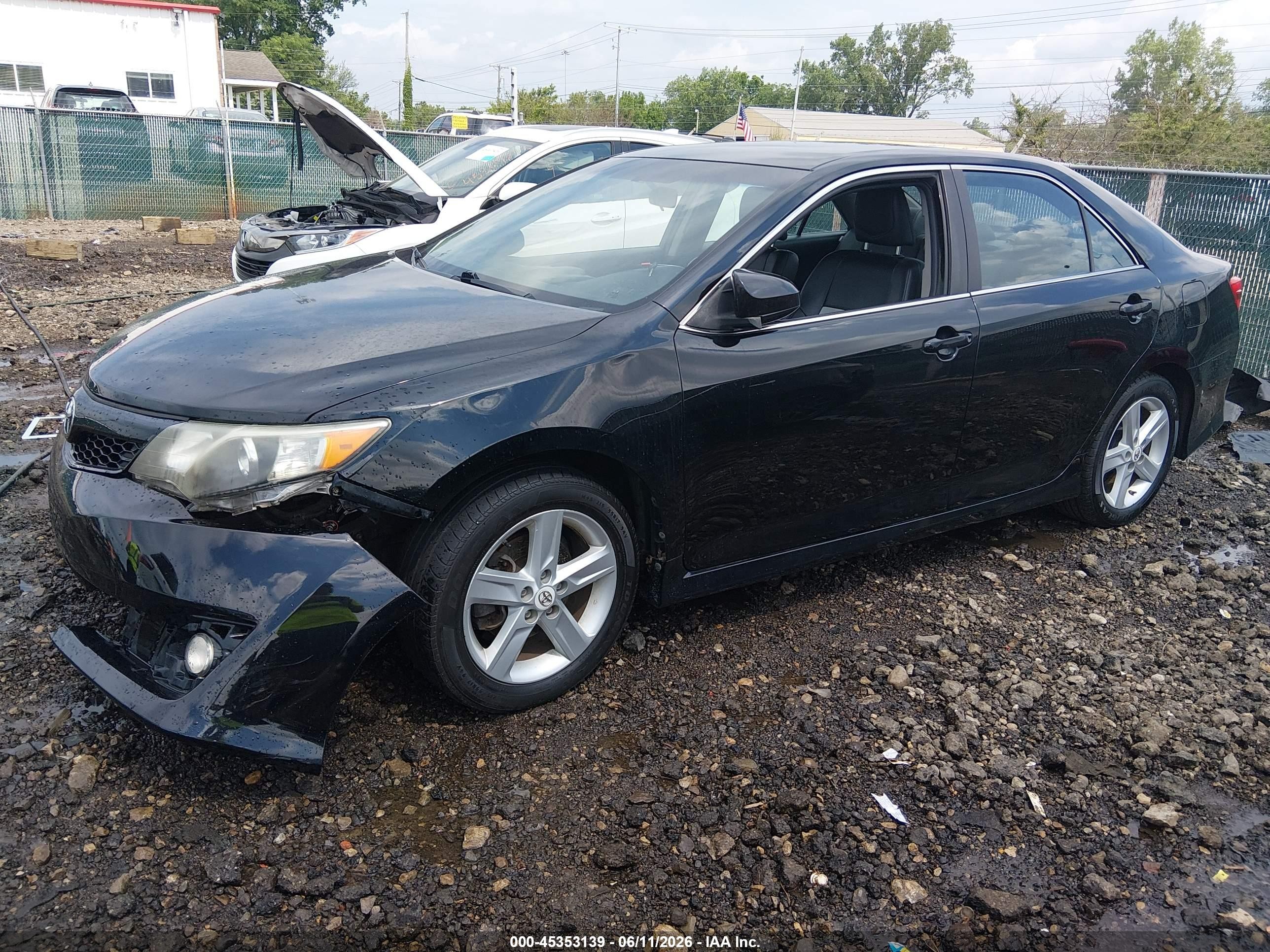2012 Toyota Camry Se Black vin: 4T1BF1FK2CU577725