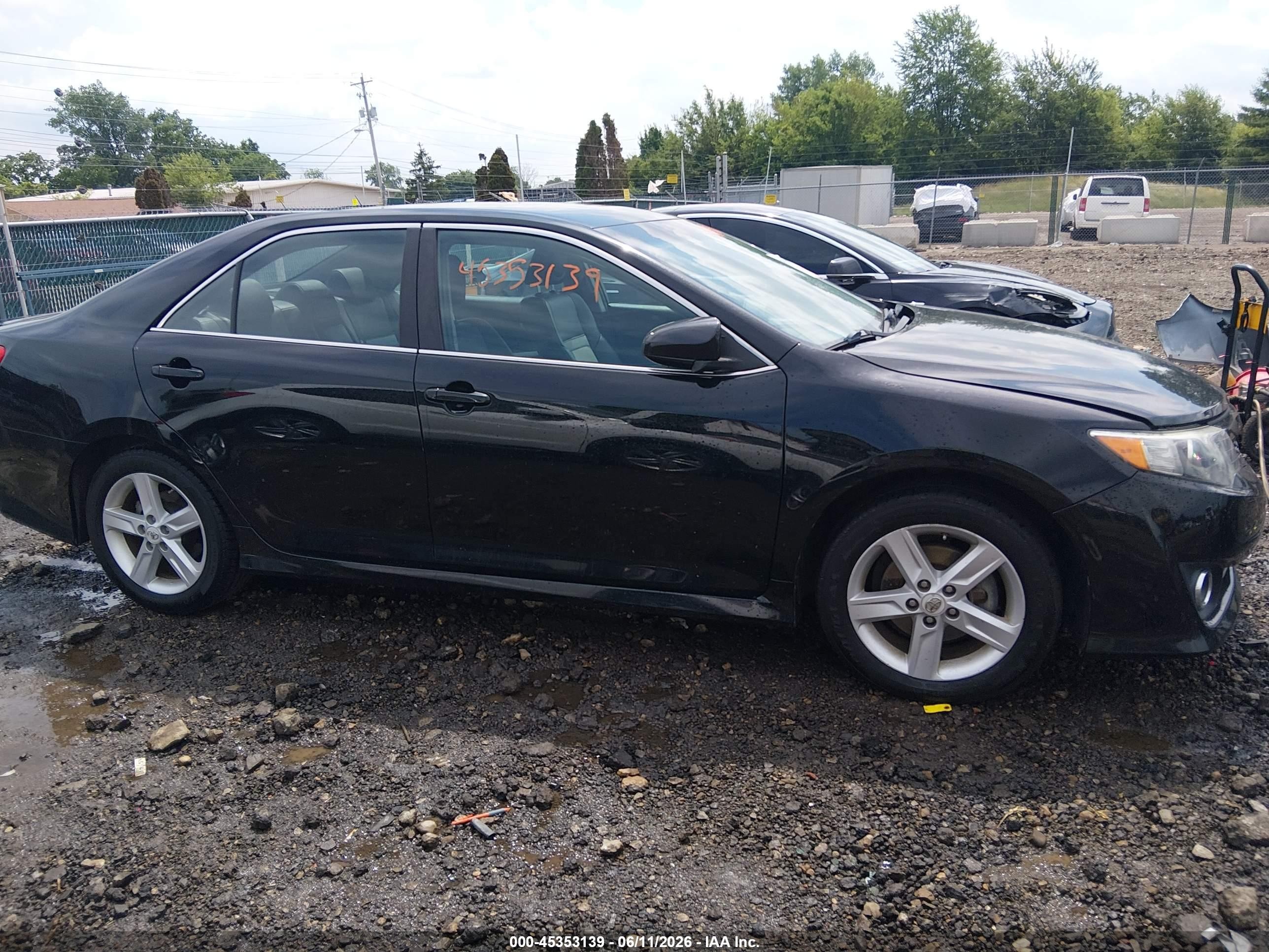 2012 Toyota Camry Se Black vin: 4T1BF1FK2CU577725
