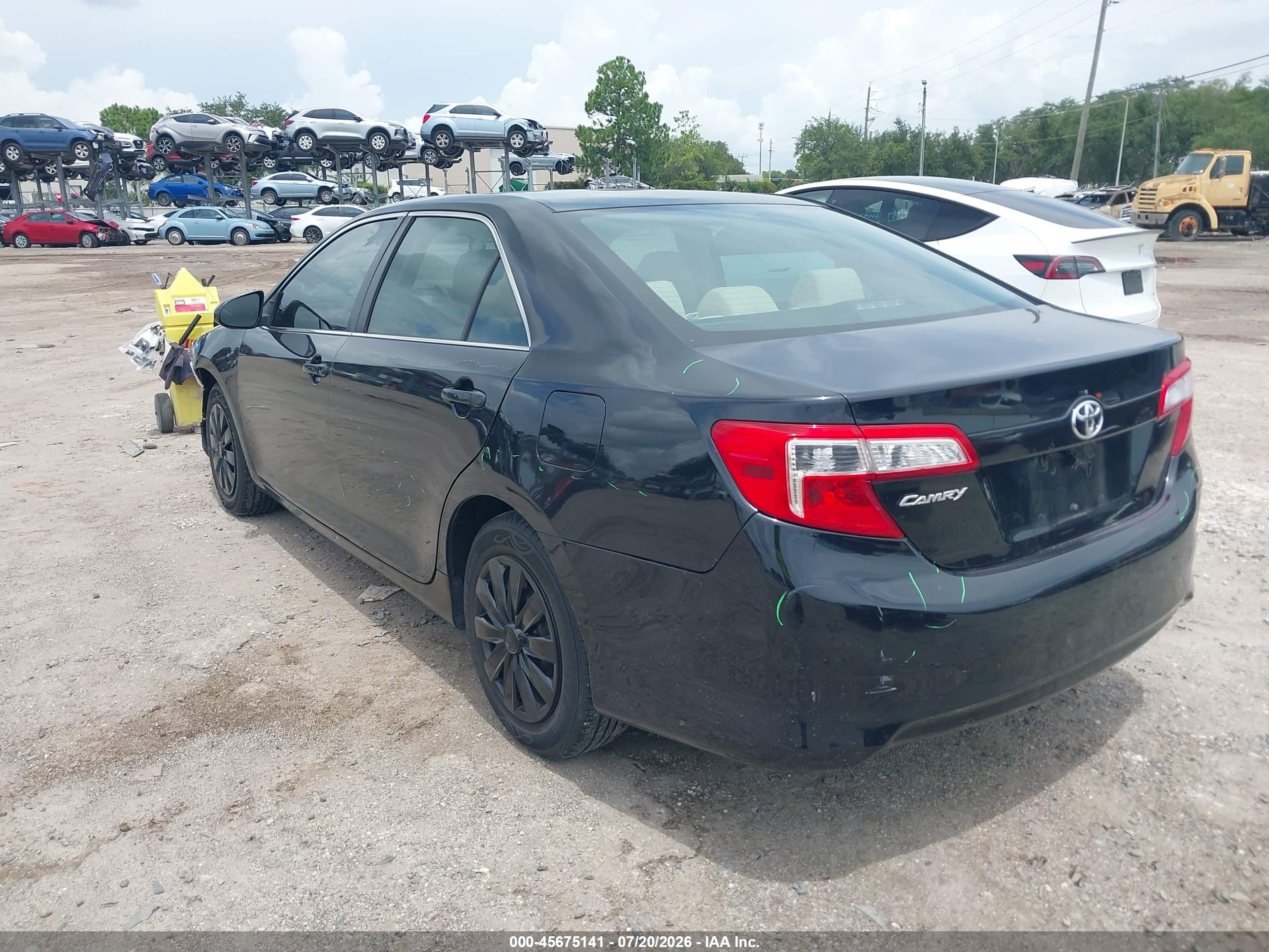 2012 Toyota Camry L Black vin: 4T1BF1FK2CU614515