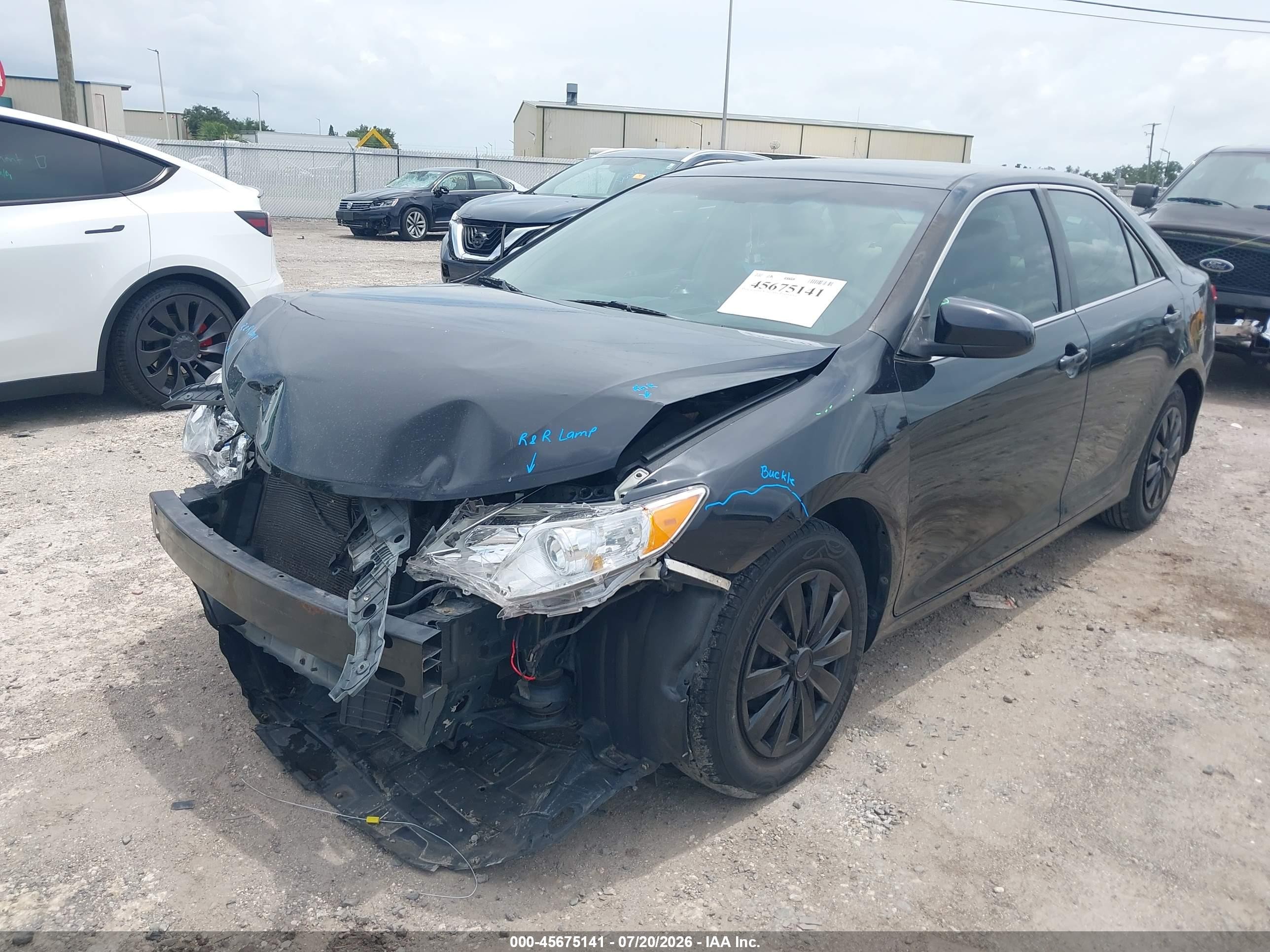 2012 Toyota Camry L Black vin: 4T1BF1FK2CU614515