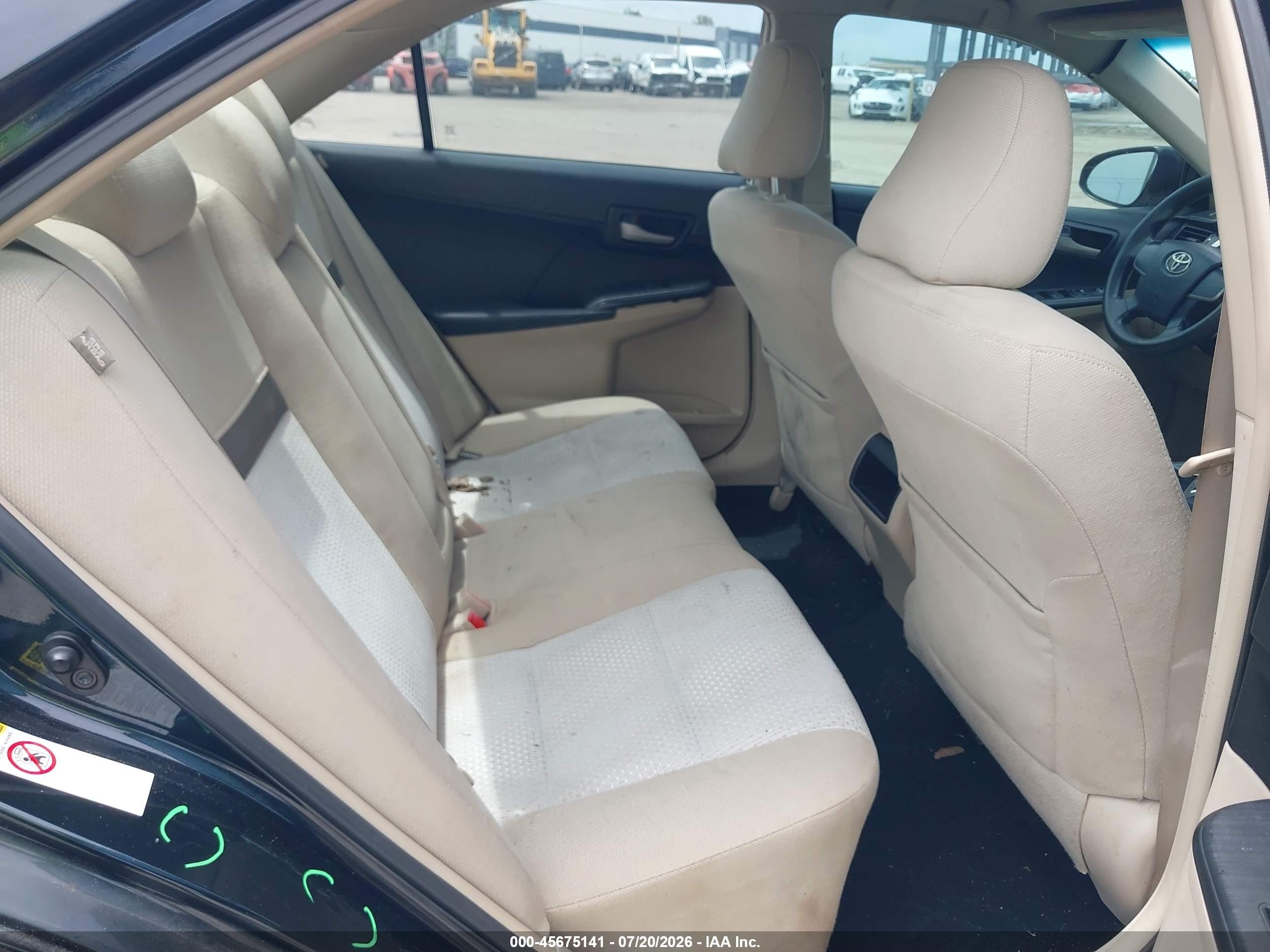 2012 Toyota Camry L Black vin: 4T1BF1FK2CU614515