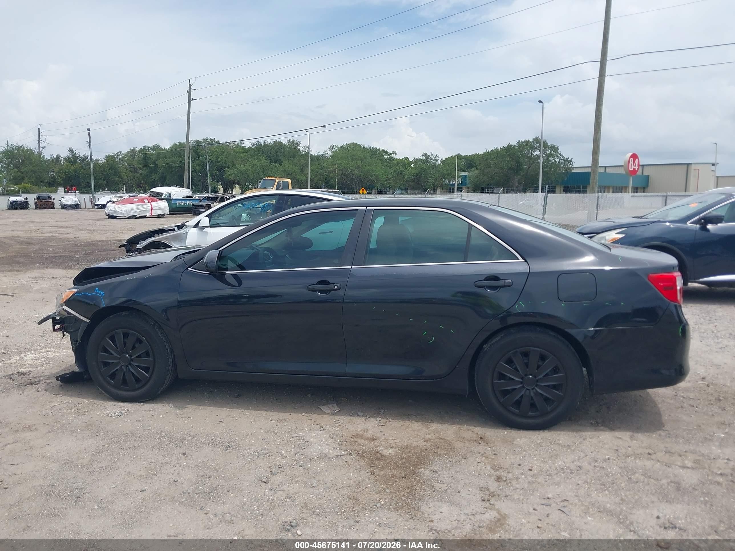 2012 Toyota Camry L Black vin: 4T1BF1FK2CU614515