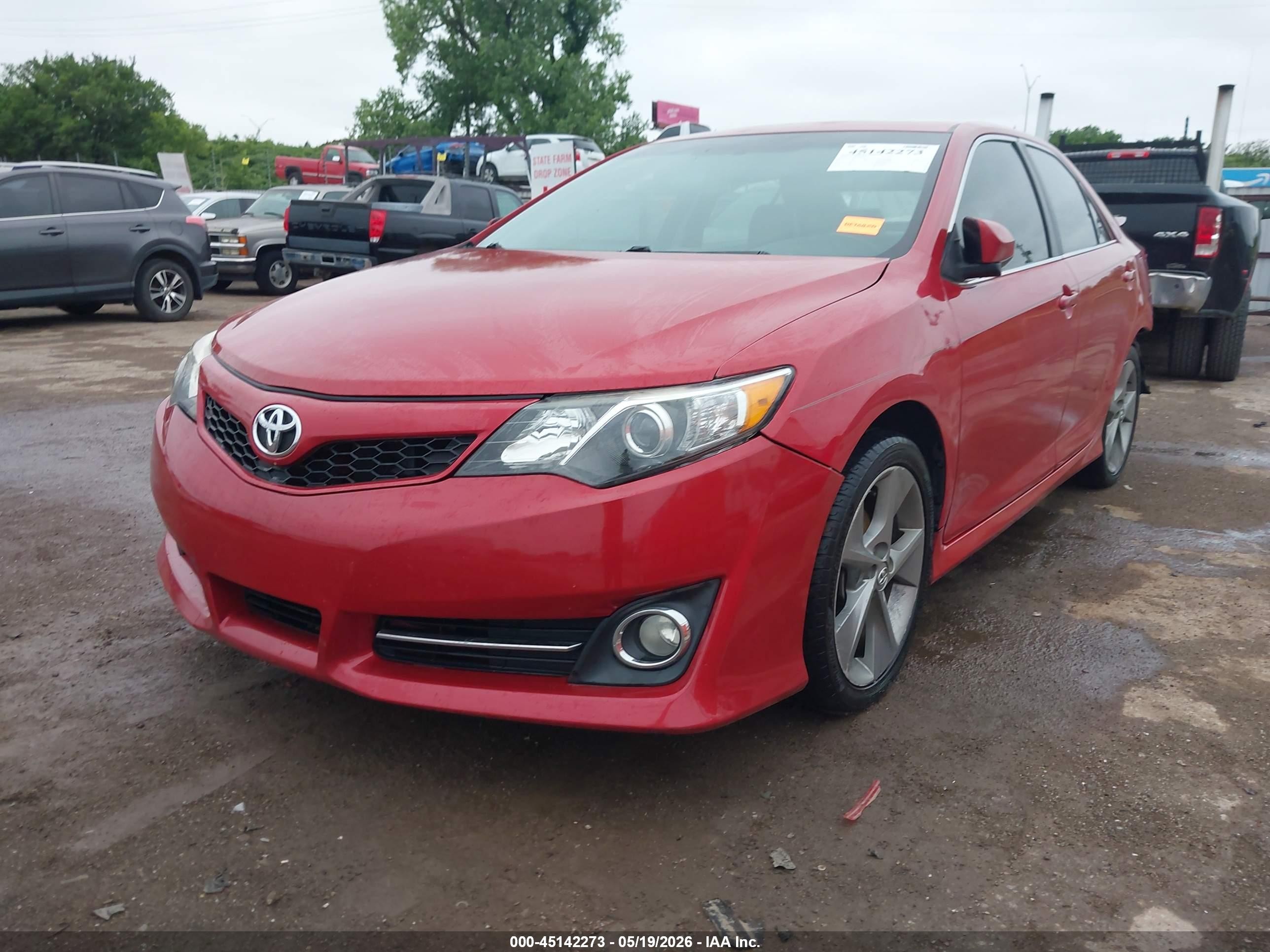2012 Toyota Camry Se Limited Edition Red vin: 4T1BF1FK2CU619326
