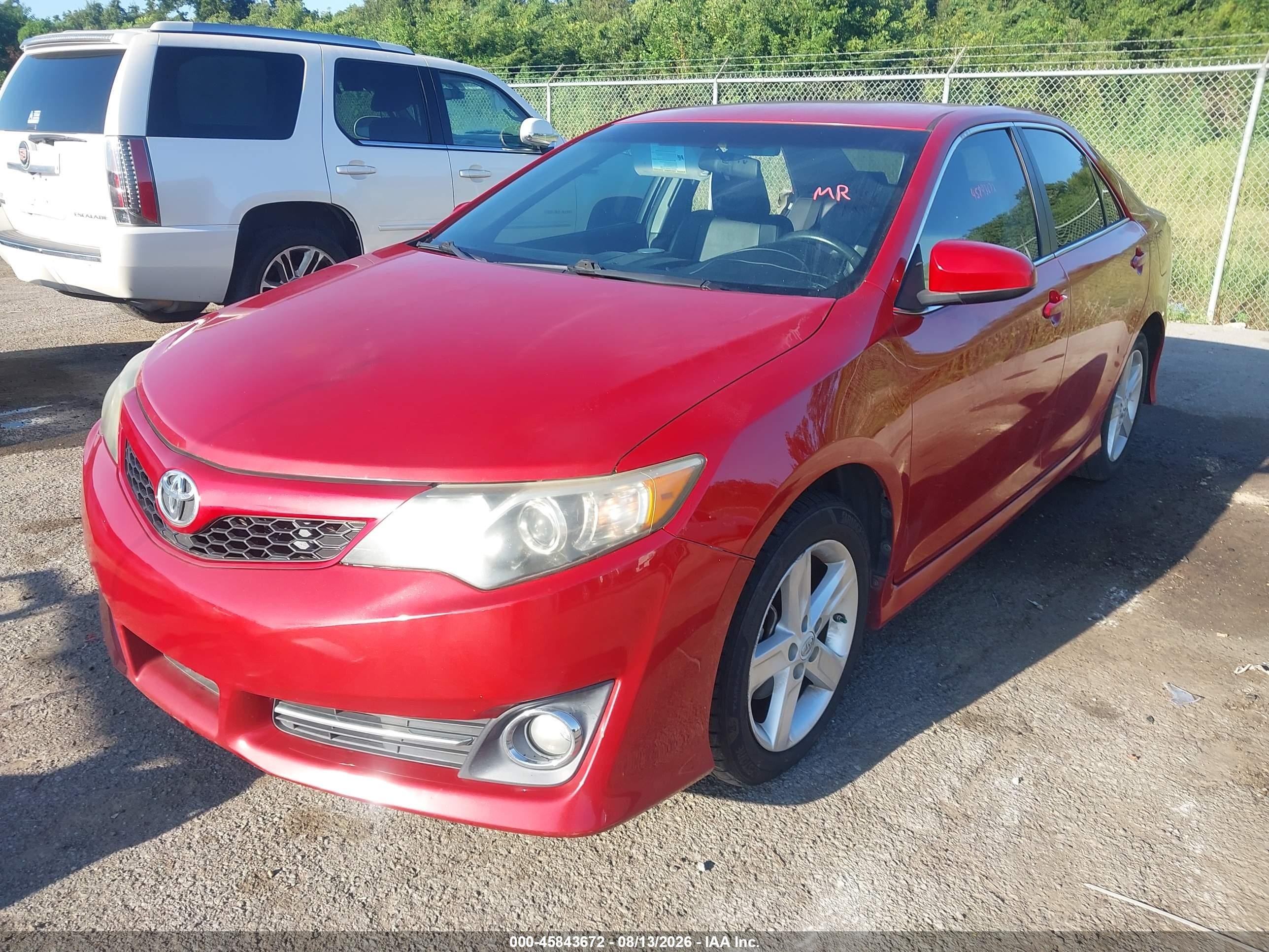 2012 Toyota Camry Se Красный vin: 4T1BF1FK2CU630732