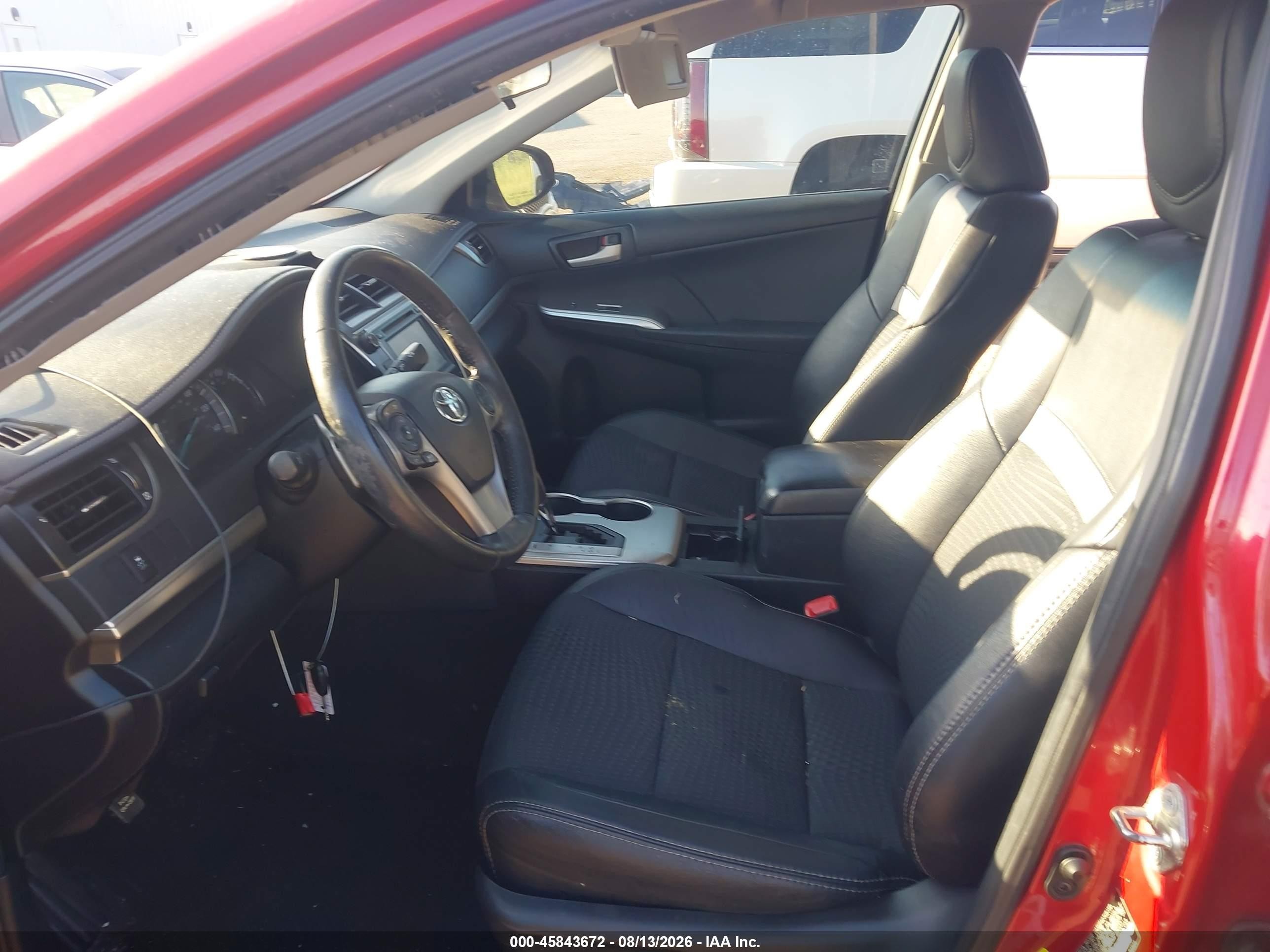 2012 Toyota Camry Se Красный vin: 4T1BF1FK2CU630732